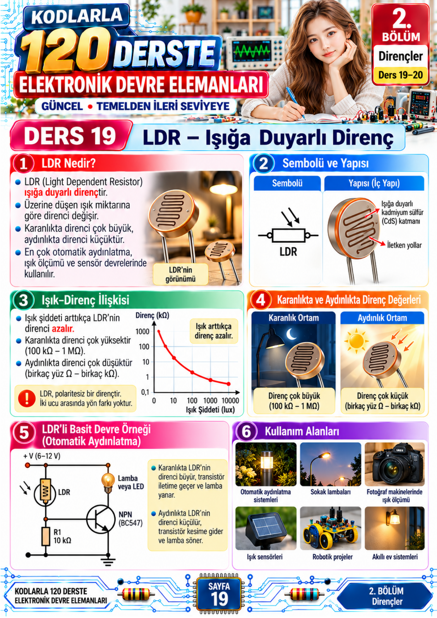 KODLARLA 120 DERSTE ELEKTRONİK DEVRE ELEMANLARI