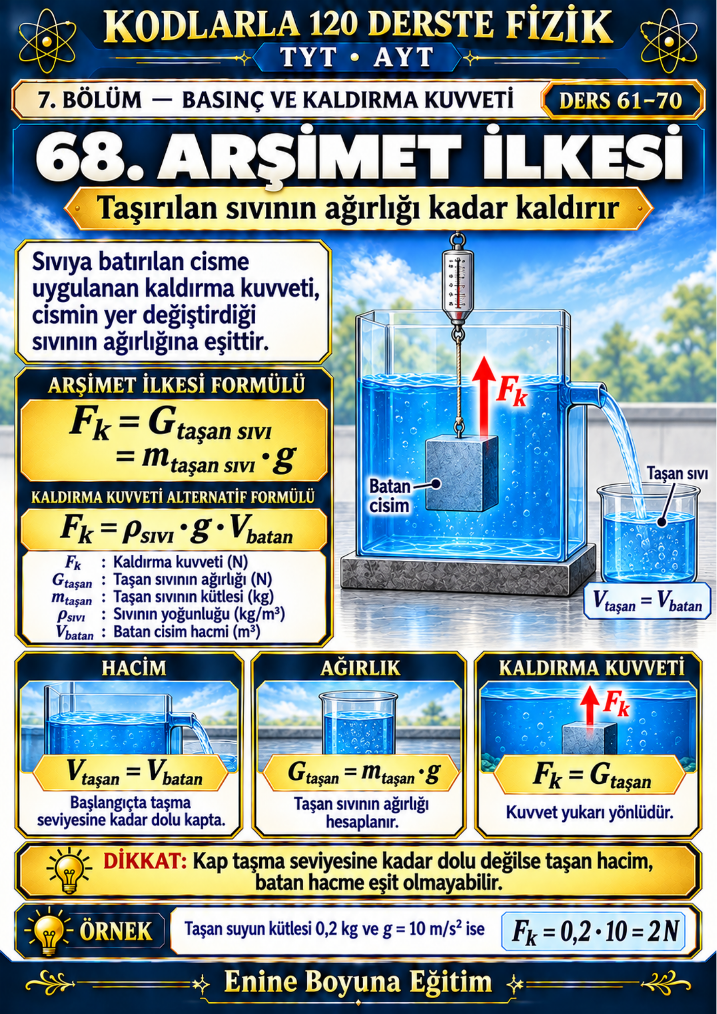 Kodlarla 120 Derste Fizik – TYT ve AYT Fizik Hazırlık Kitabı | 12 Bölüm, 120 Ders, 150 Kod