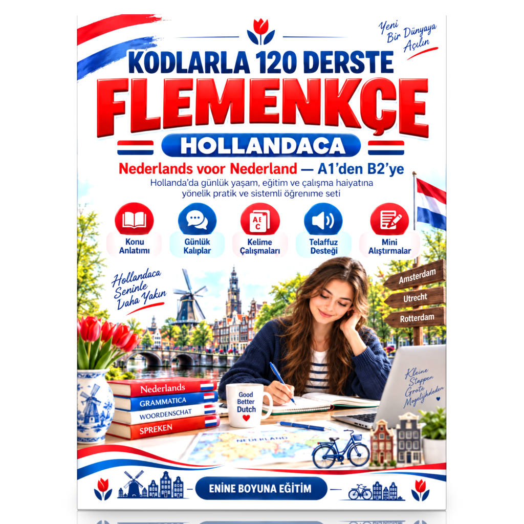 Kodlarla 120 Derste Flemenkçe / Hollandaca – A1'den B2'ye