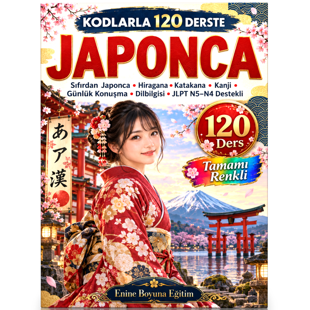 Kodlarla 120 Derste Japonca – Sıfırdan Japonca Öğrenme Kitabı 