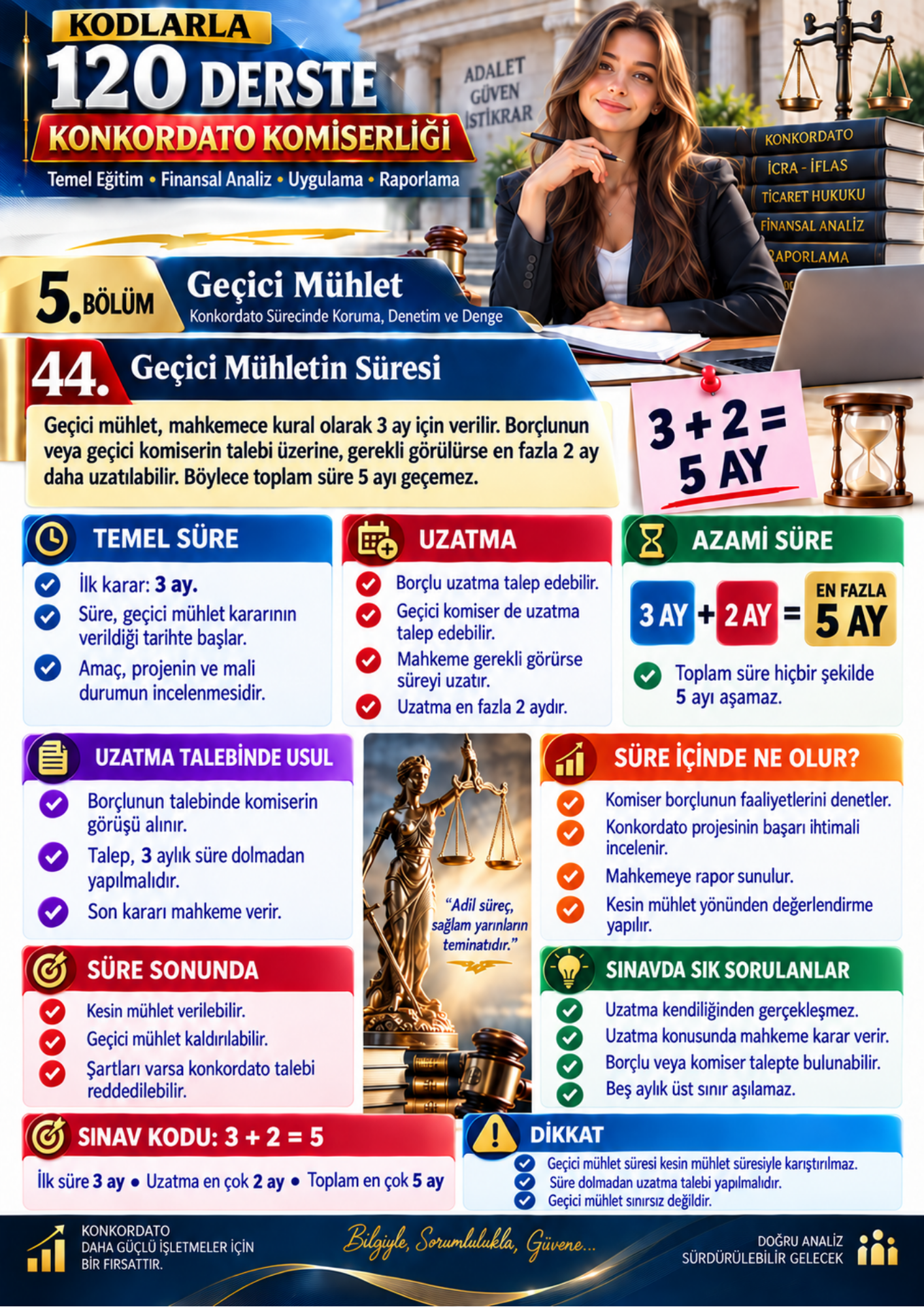 KODLARLA 120 DERSTE KONKORDATO KOMİSERLİĞİ