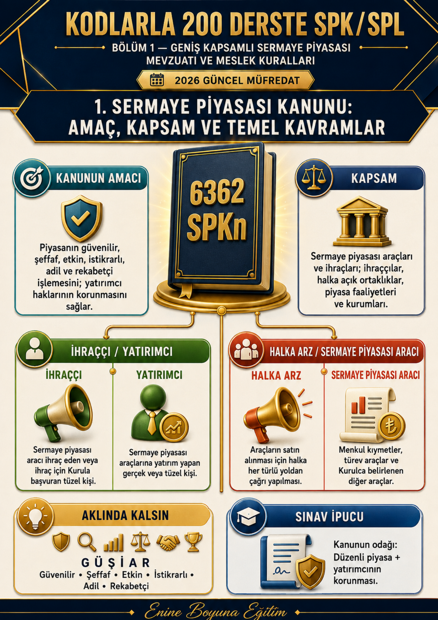 KODLARLA 200 DERSTE SPK / SPL – SERMAYE PİYASASI LİSANSLAMA SINAVLARINA HAZIRLIK