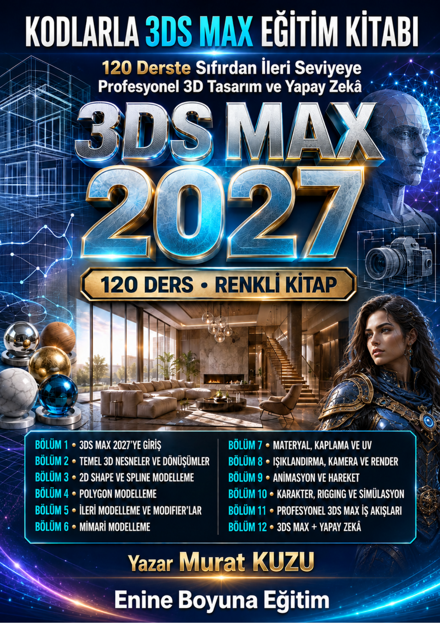 KODLARLA 3DS MAX 2027 EĞİTİM KİTABI