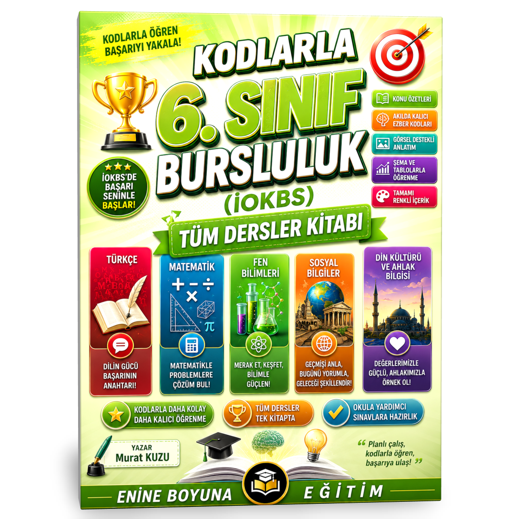 KODLARLA 6. SINIF BURSLULUK (İOKBS) TÜM DERSLER KİTABI