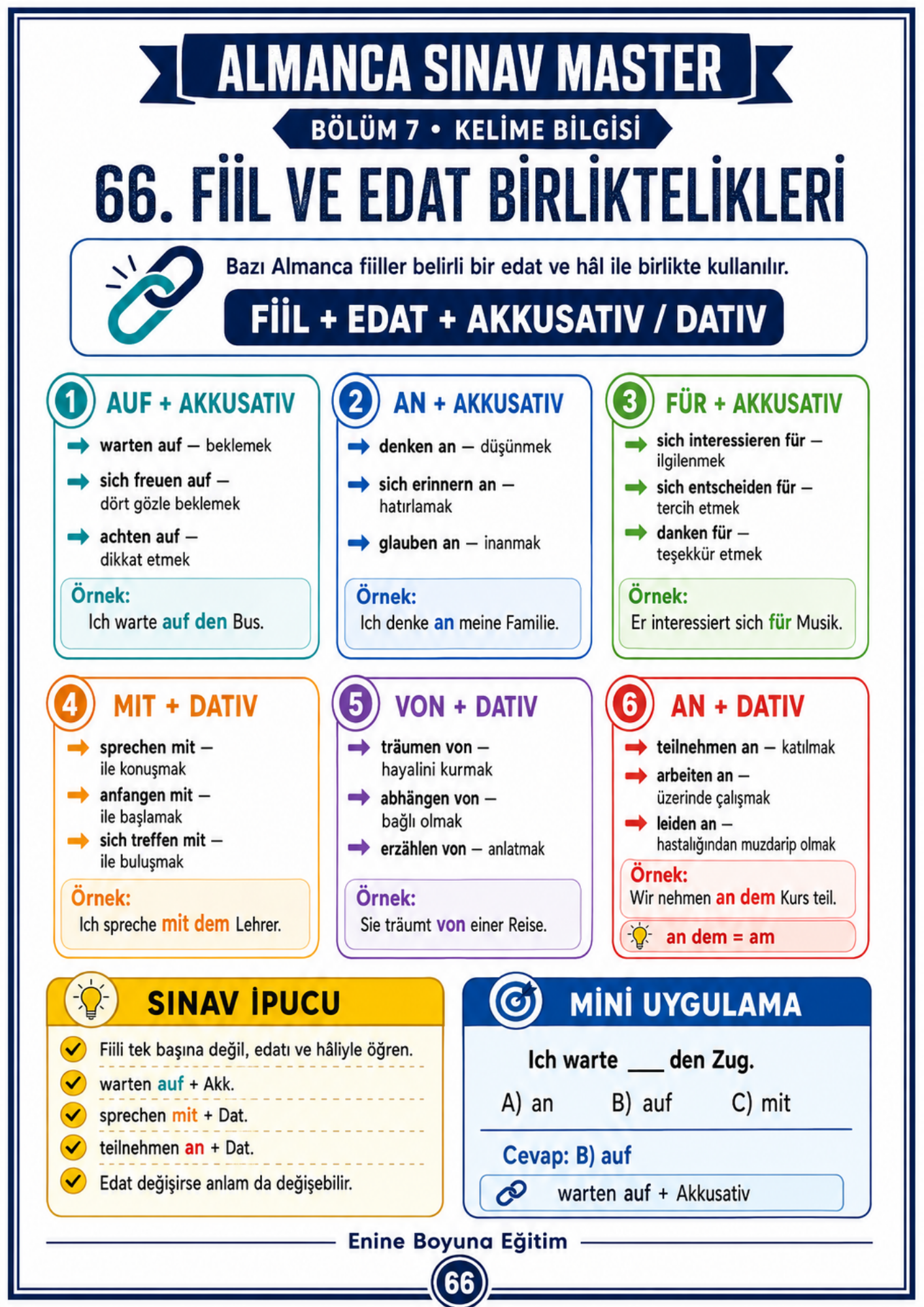 Kodlarla Almanca Sınav Master