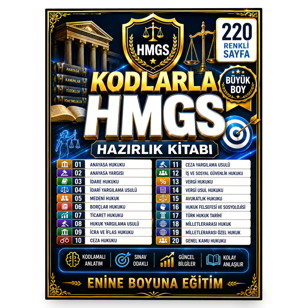 KODLARLA HMGS HAZIRLIK KİTABI  -  Hukuk Mesleklerine Giriş Sınavı Hazırlık Kitabı