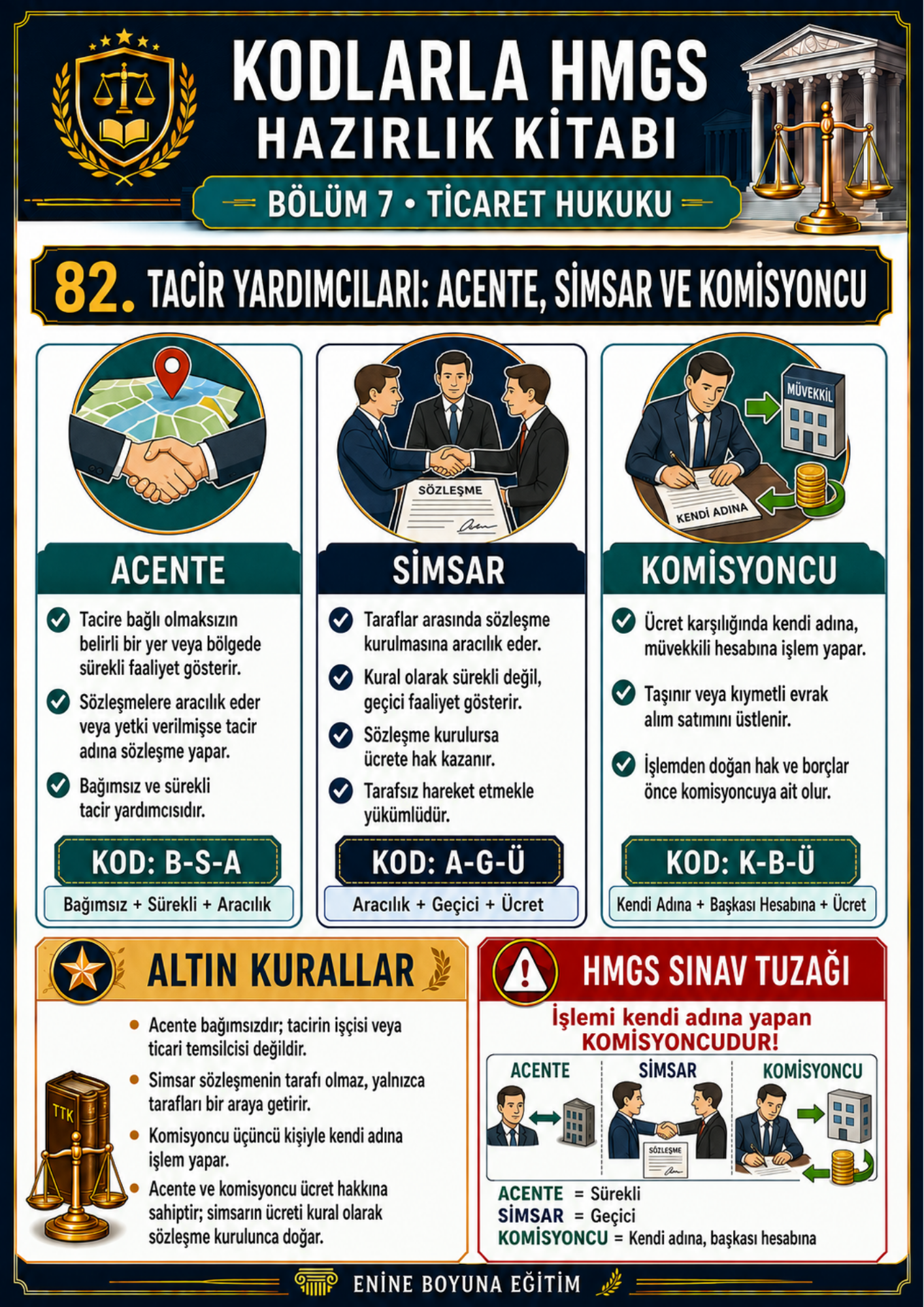 KODLARLA HMGS HAZIRLIK KİTABI  -  Hukuk Mesleklerine Giriş Sınavı Hazırlık Kitabı