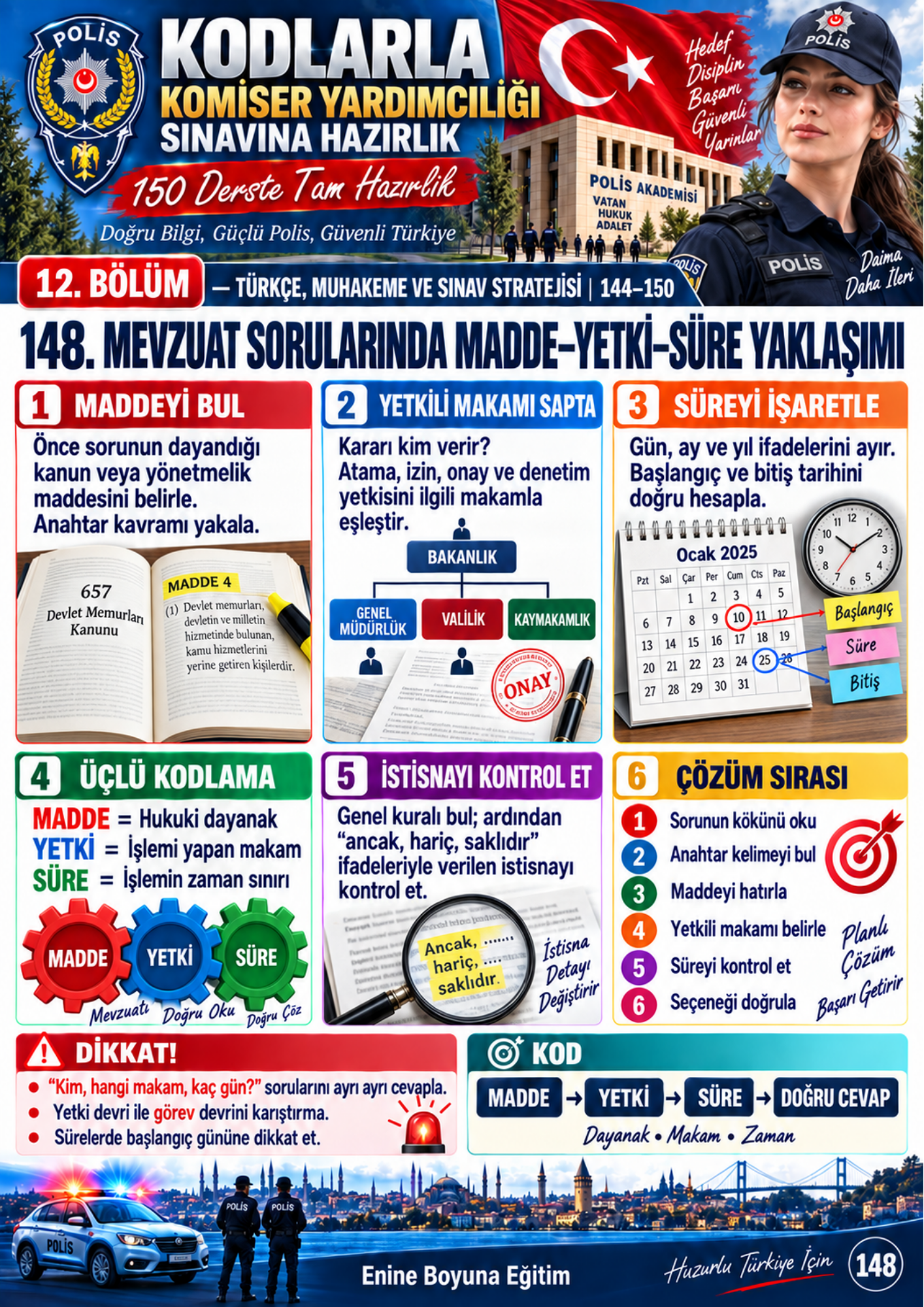 KODLARLA KOMİSER YARDIMCILIĞI SINAVINA HAZIRLIK