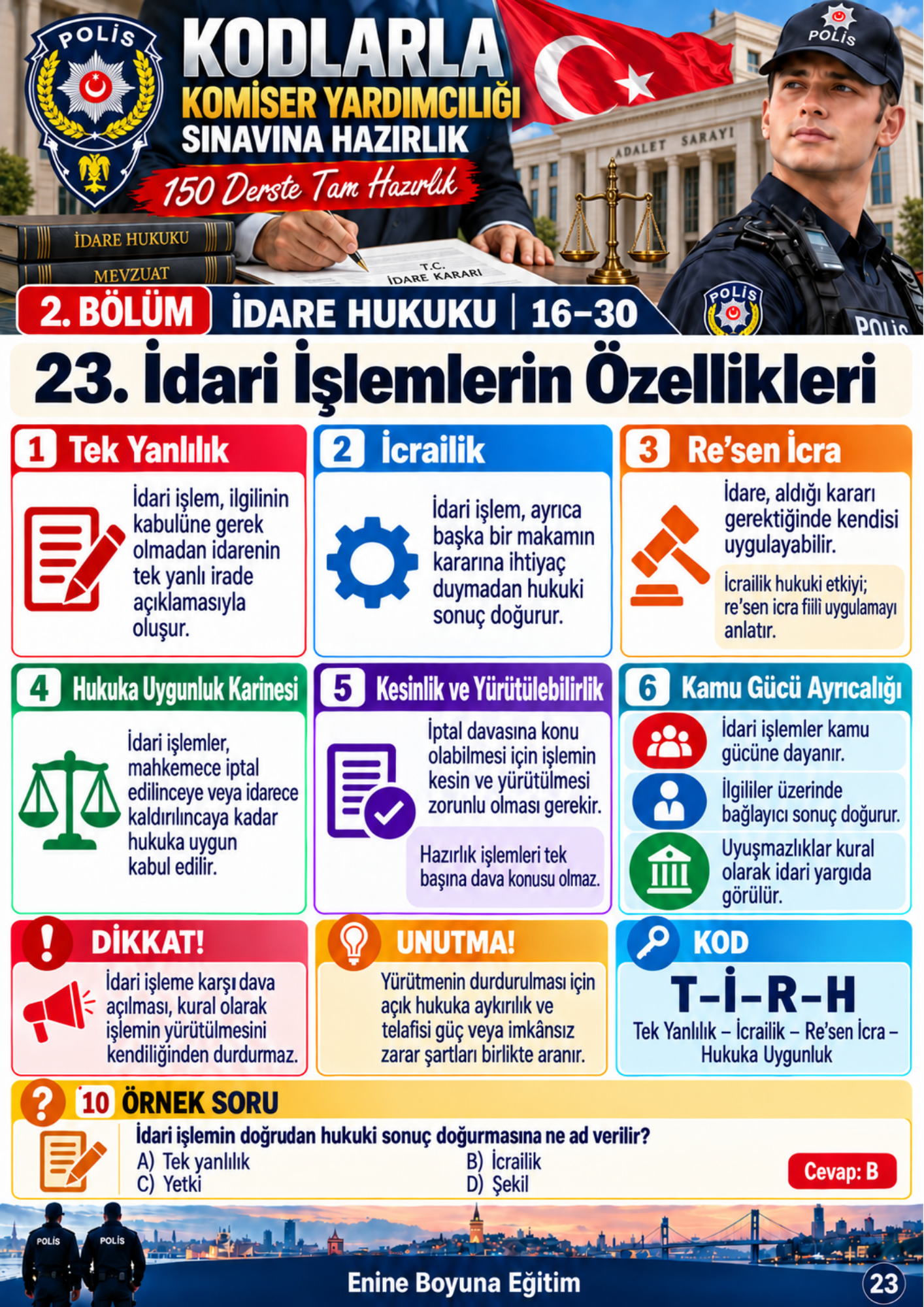 KODLARLA KOMİSER YARDIMCILIĞI SINAVINA HAZIRLIK