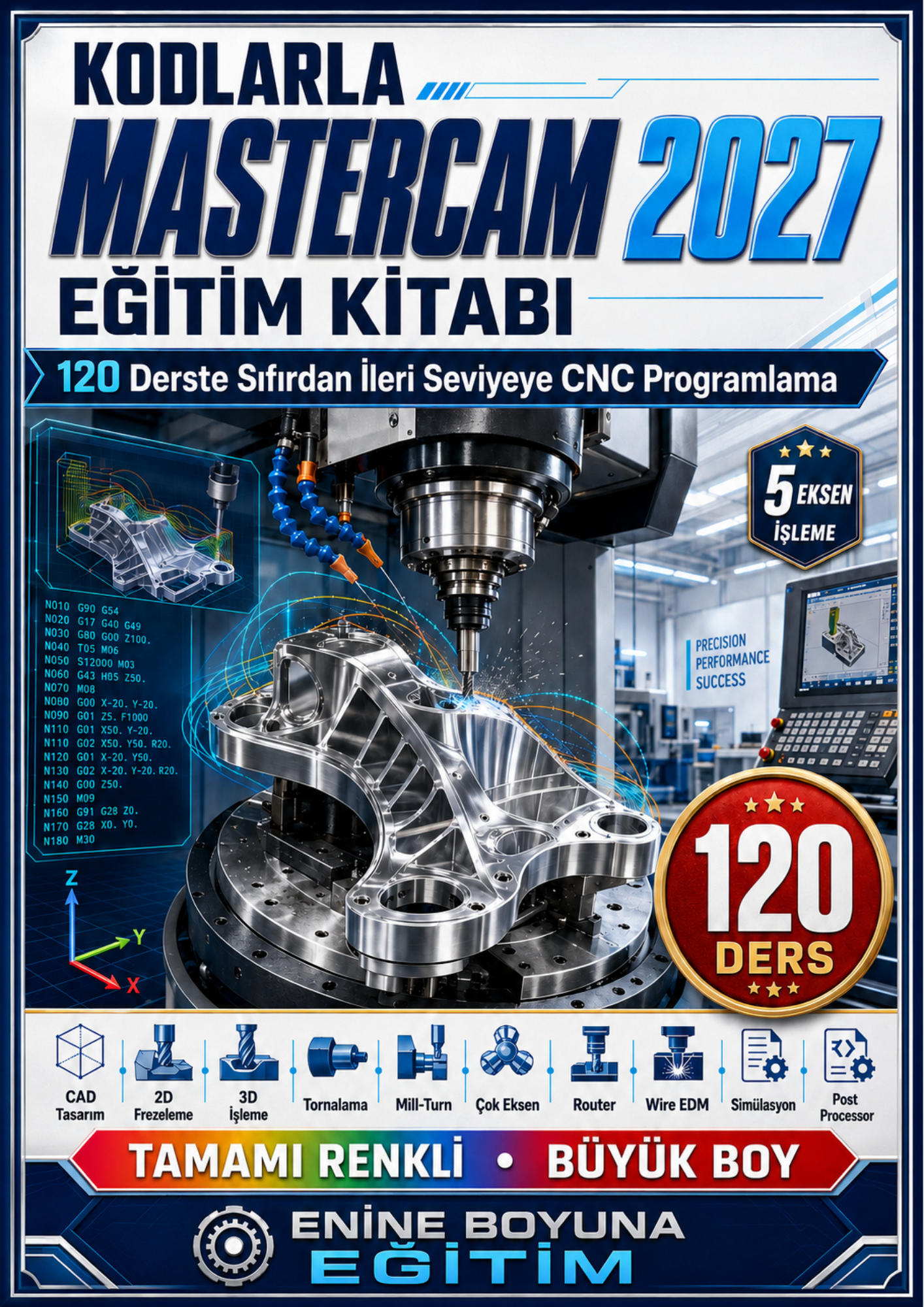 KODLARLA MASTERCAM 2027 EĞİTİM KİTABI