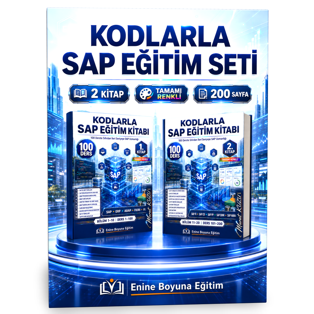 KODLARLA SAP EĞİTİM SETİ – 2 KİTAP, 200 DERS, TAMAMI RENKLİ