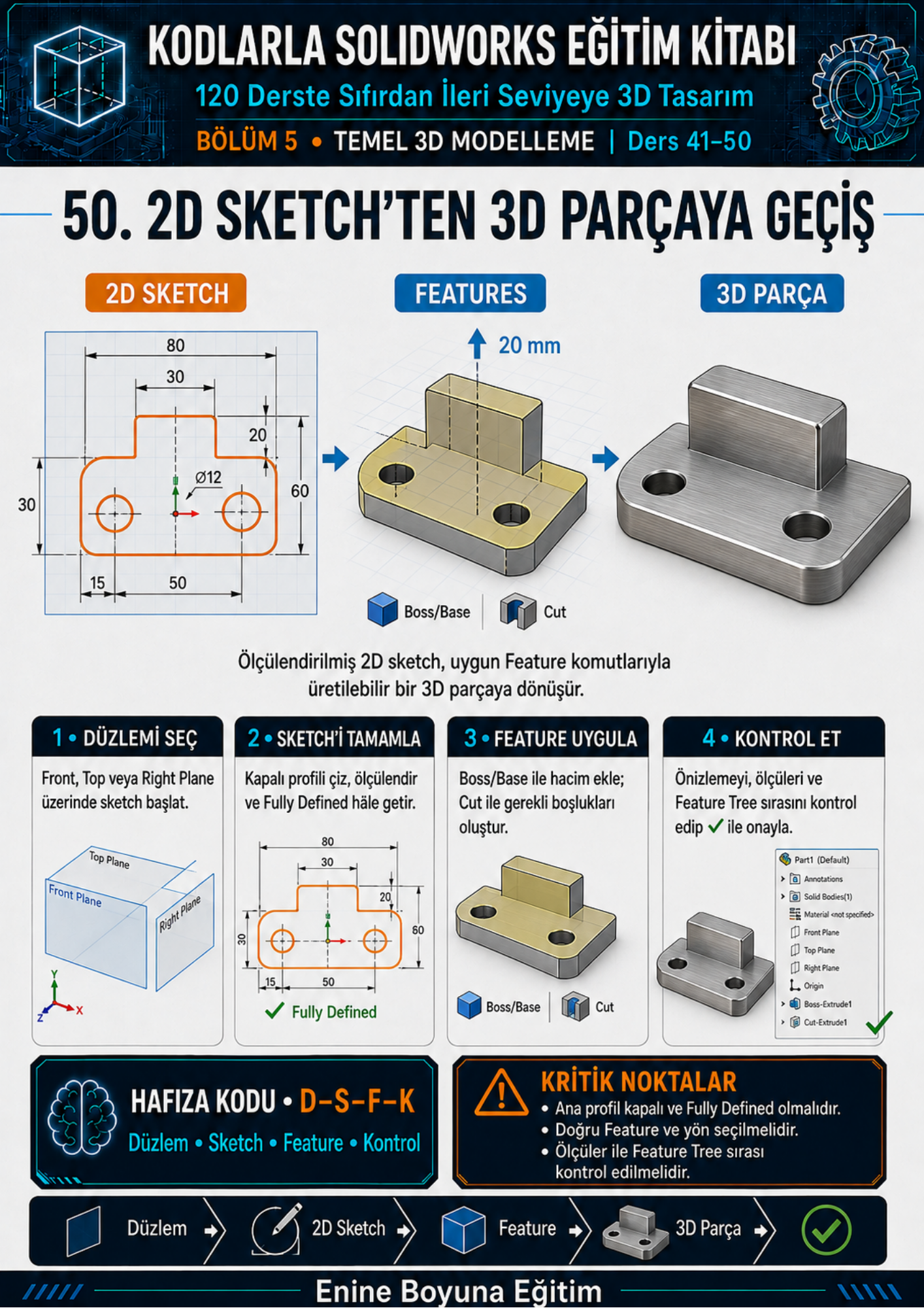 KODLARLA SOLIDWORKS EĞİTİM KİTABI