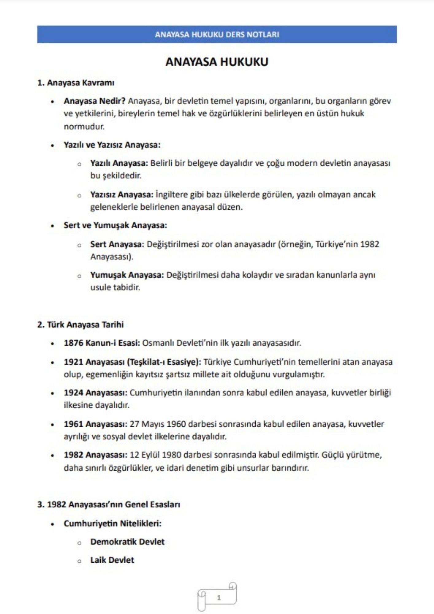 KPSS-A Grubu Hukuk Özel Ders NOTLARI 