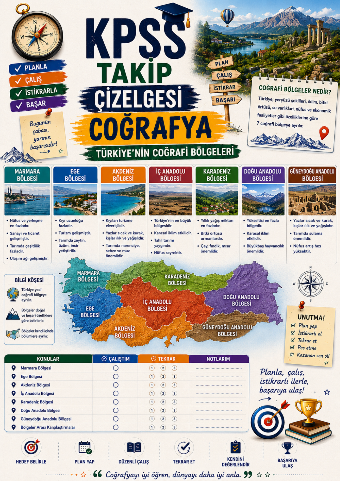 KPSS Takip Çizelge Kitabı