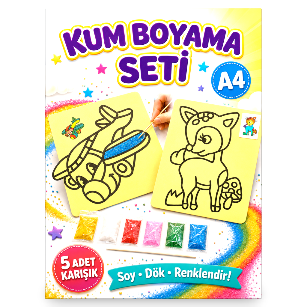 Kum Boyama Seti – 5 Adet Karışık Model