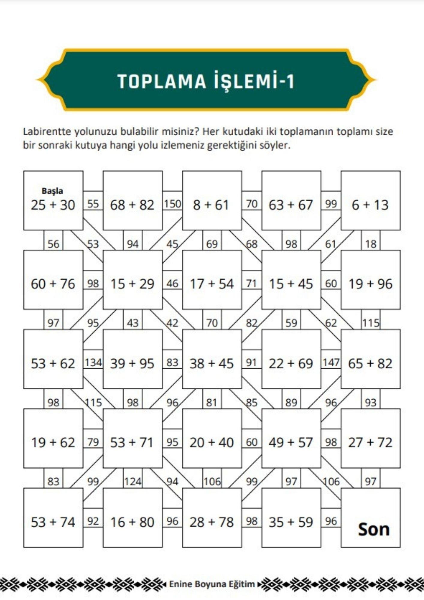 Labirentli Matematik Dört İşlem Seti (4 Süper Kitap)