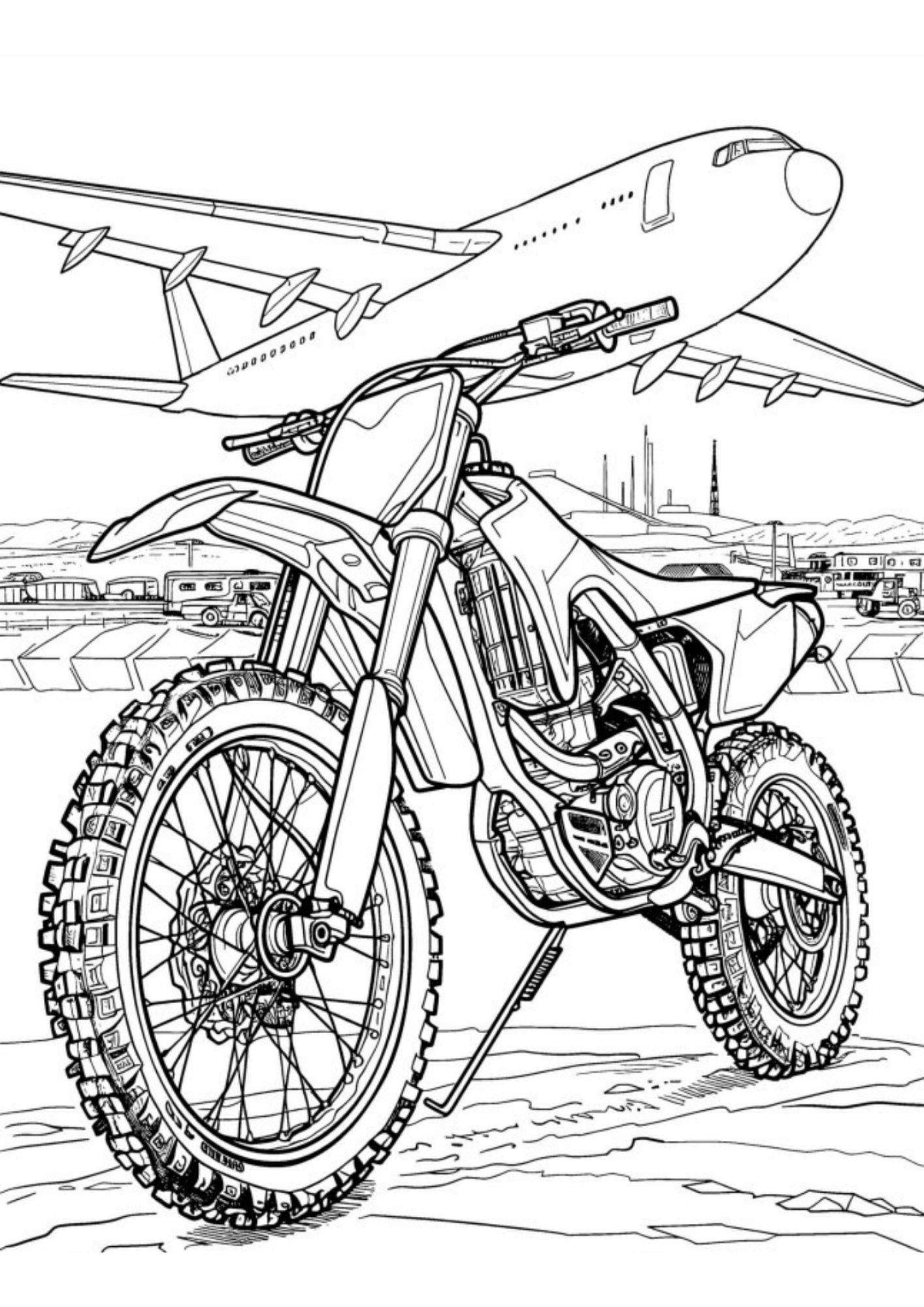 Motosiklet Boyama Kitap Seti (2 Kitap)