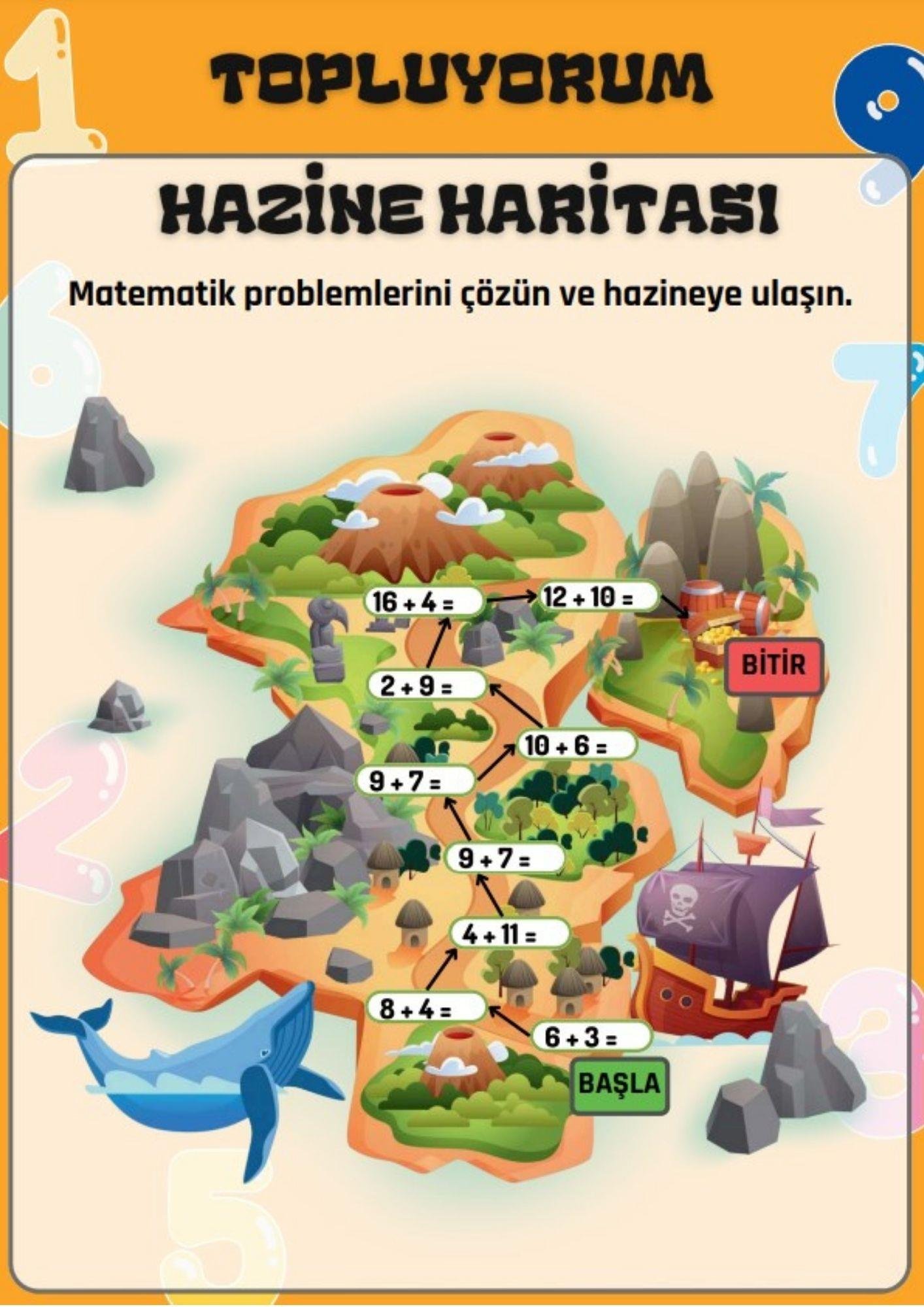 Okul Öncesi-1.ve 2.Sınıflar MATEMATİK Tekrar Kitabı (YAZ-SİL)