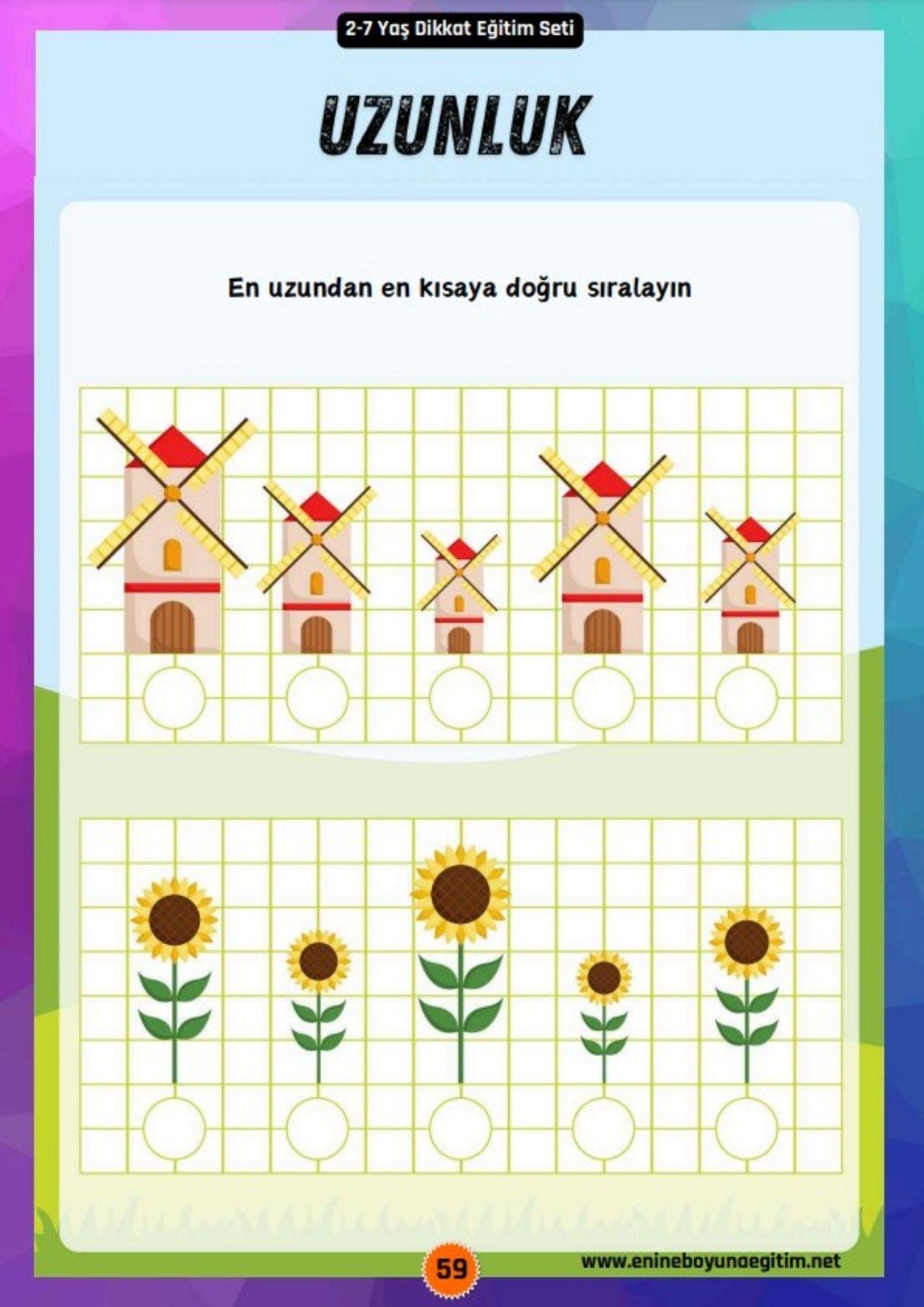 Okul Öncesi 2-7 Yaş Dikkat Eğitim Seti YAZ-SİL (2 Kitap)
