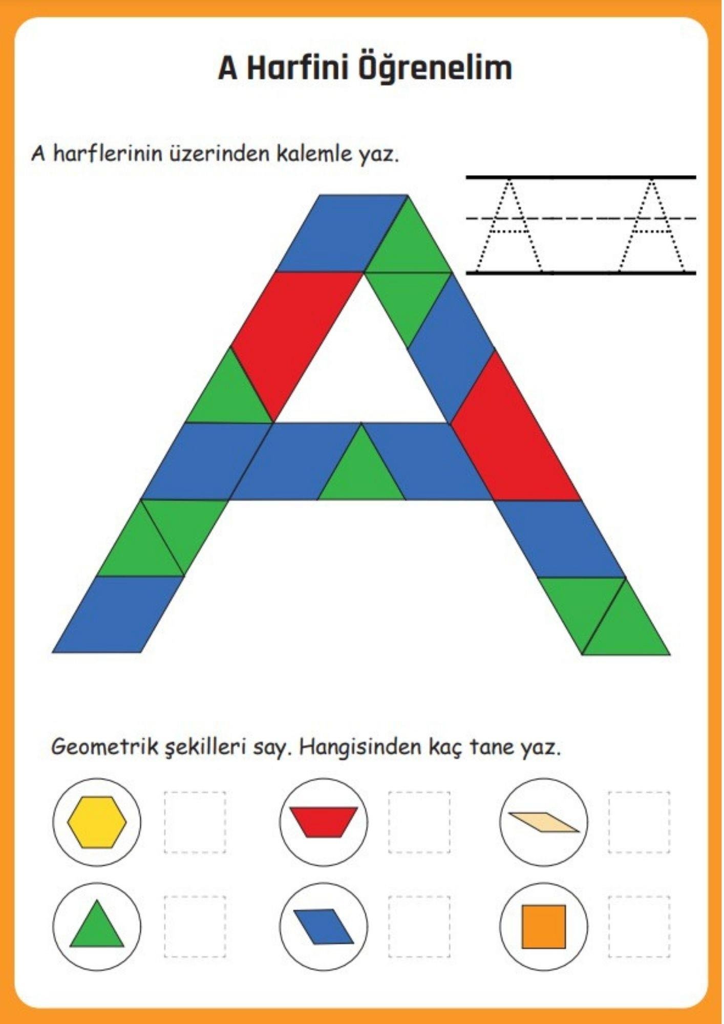 Okul Öncesi Büyük Harfleri Öğreten YAZ-SİL Eğitim Seti (2 Kitap)