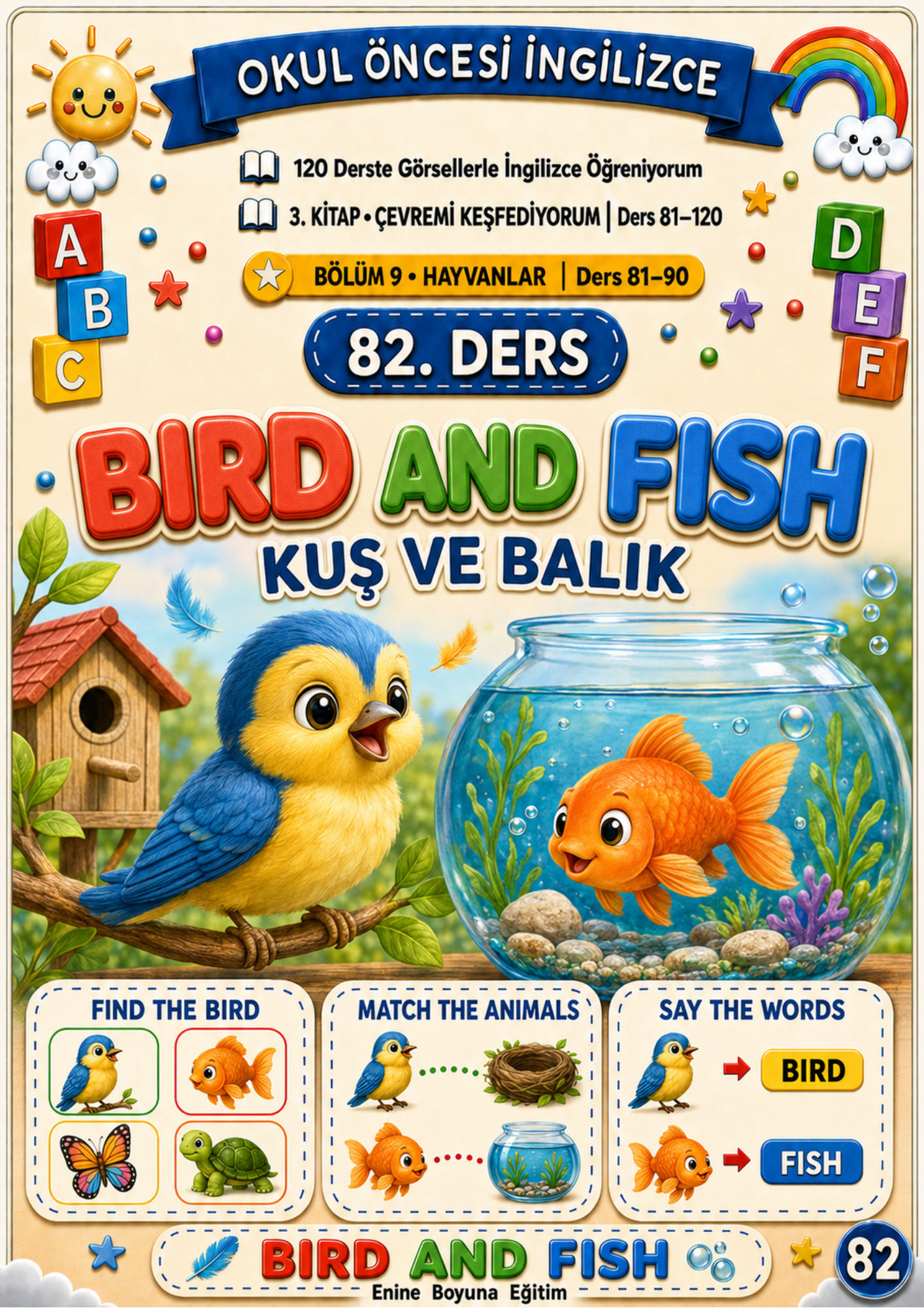 OKUL ÖNCESİ İNGİLİZCE - 140 DERSTE GÖRSELLERLE İNGİLİZCE ÖĞRENİYORUM