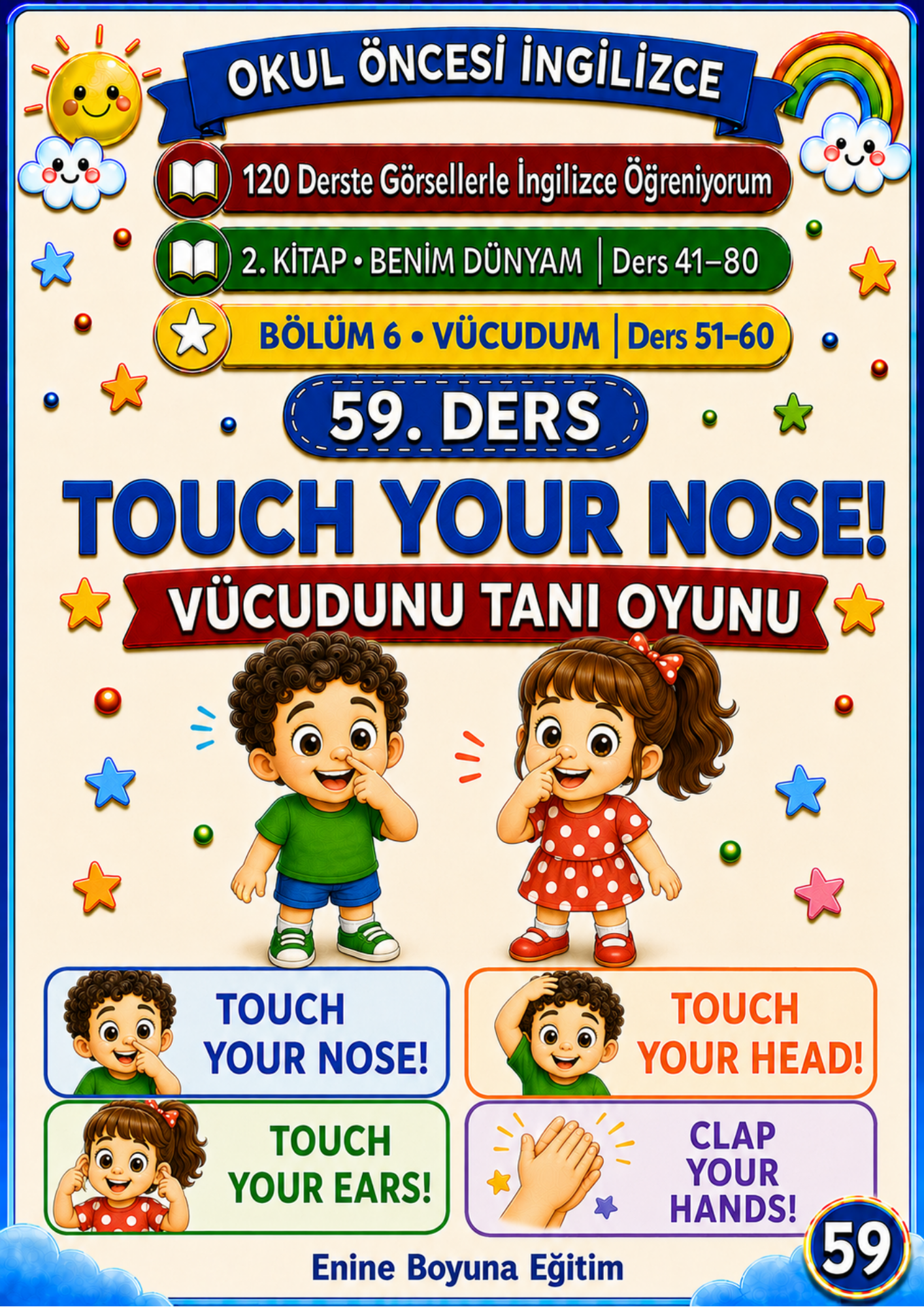 OKUL ÖNCESİ İNGİLİZCE - 140 DERSTE GÖRSELLERLE İNGİLİZCE ÖĞRENİYORUM