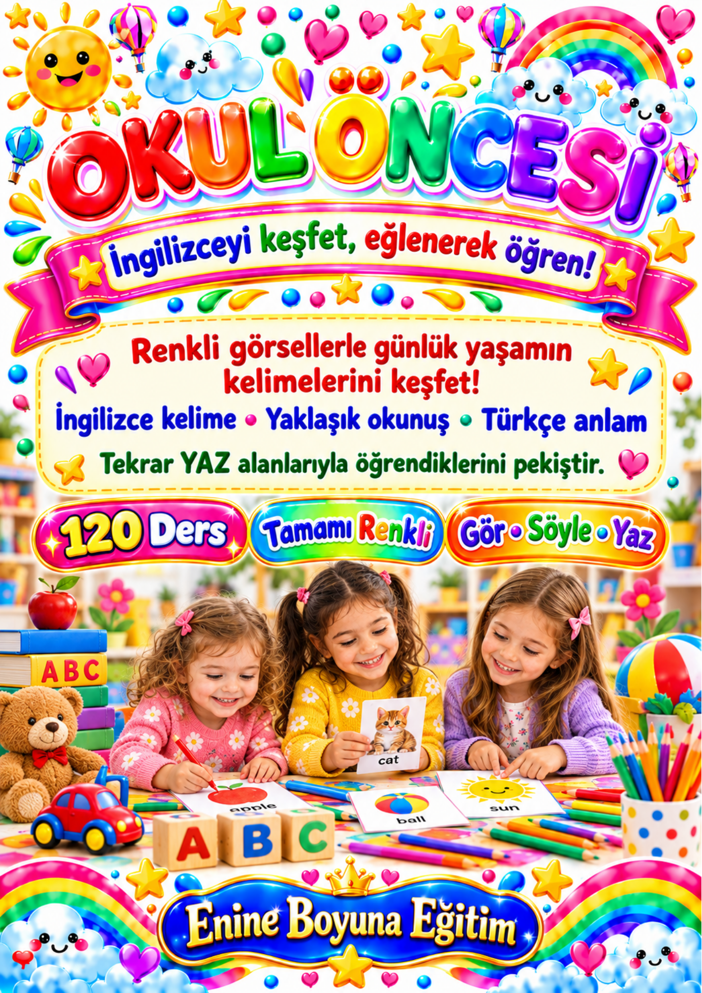 Okul Öncesi İngilizce Eğitim Kitabı 