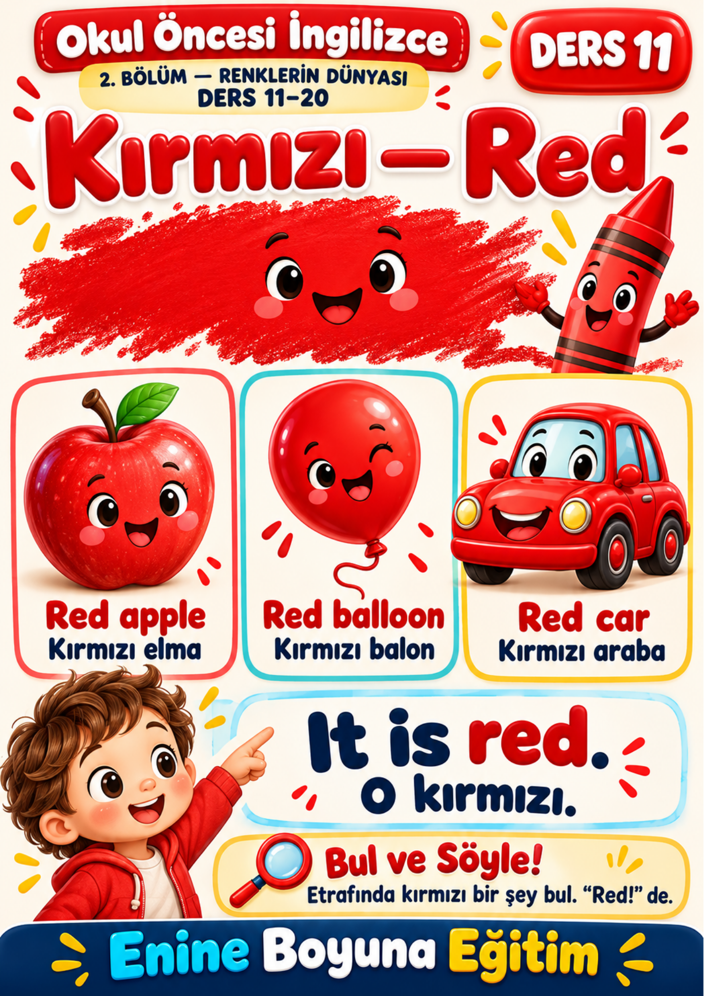 Okul Öncesi İngilizce Eğitim Kitabı 