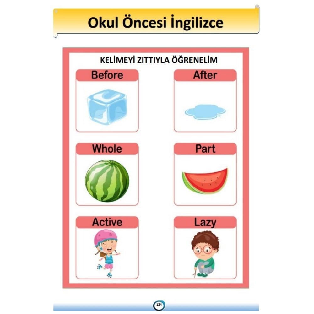 Okul Öncesi İngilizce Eğitim Seti (PDF Kitap)