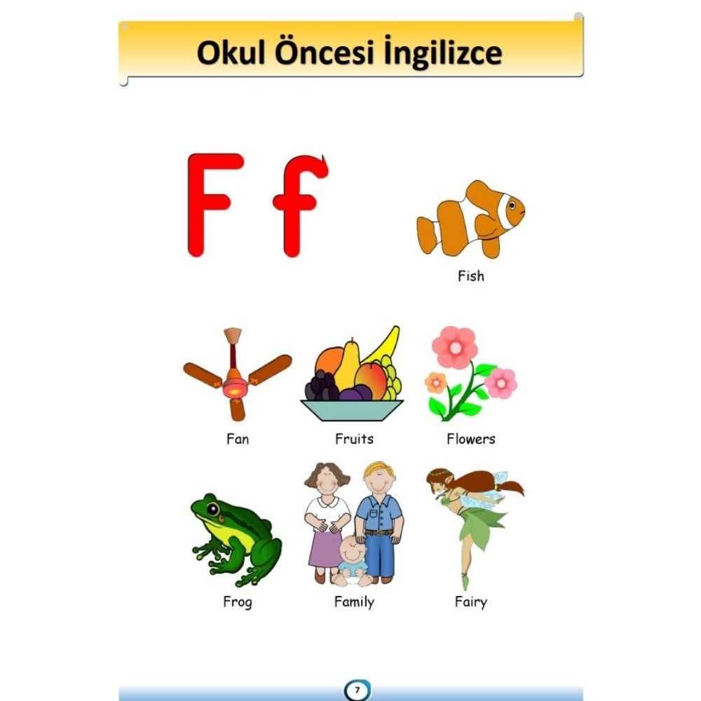 Okul Öncesi İngilizce Eğitim Seti (PDF Kitap)