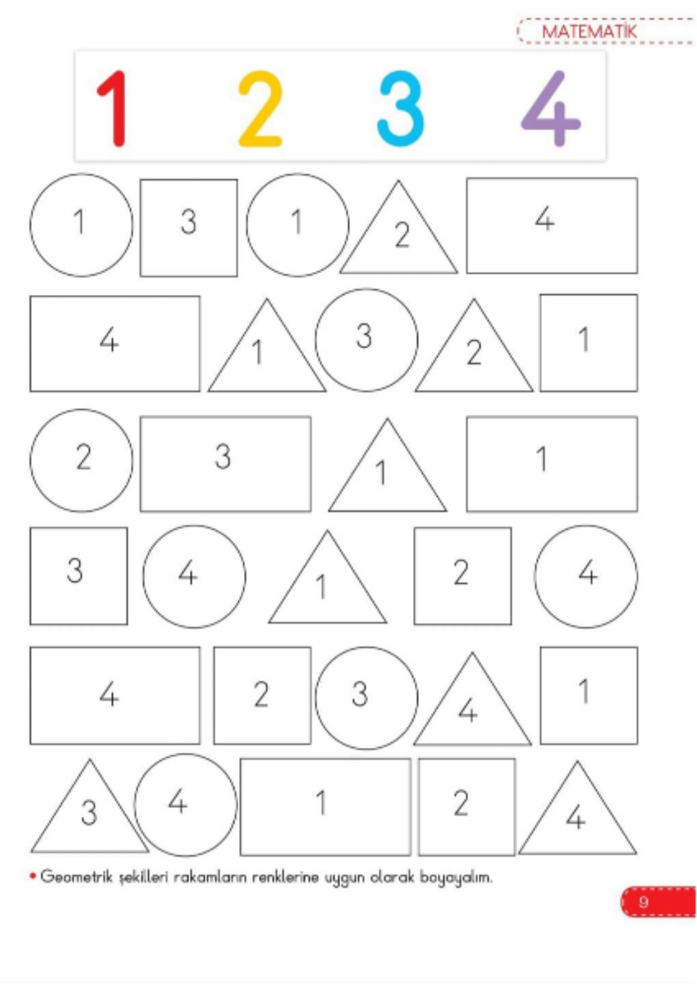 Okul Öncesi Matematik Kitabı