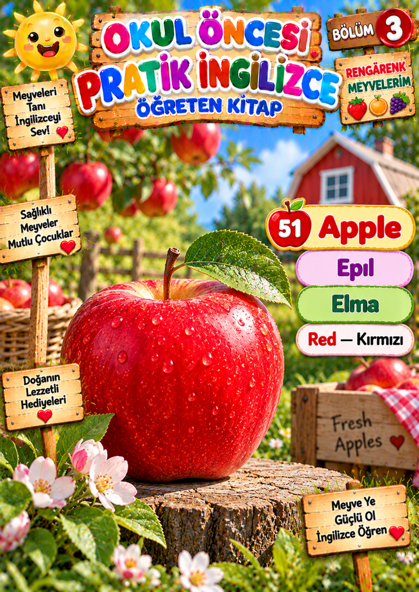Okul Öncesi Pratik İngilizce Öğreten Kitap 