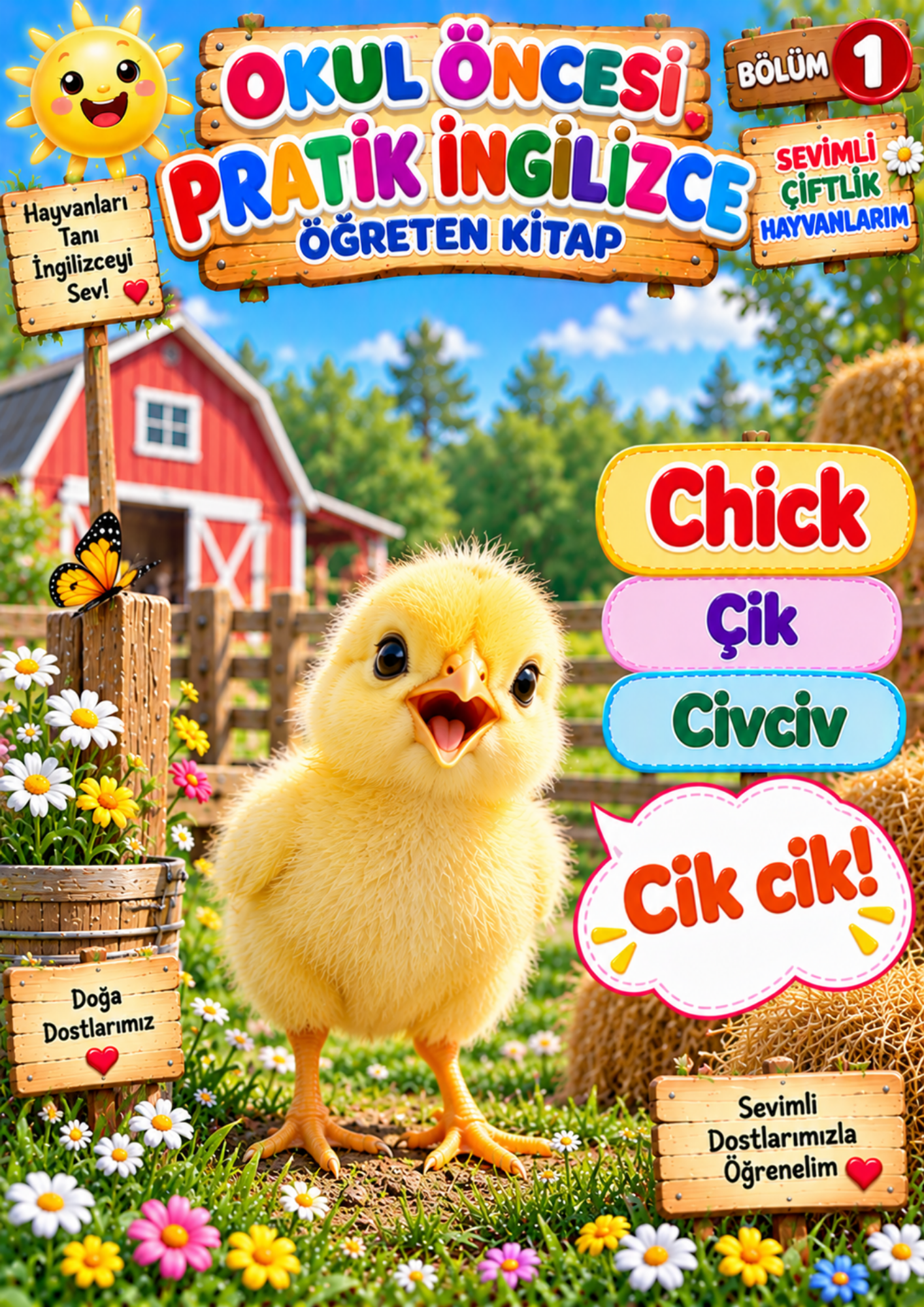 Okul Öncesi Pratik İngilizce Öğreten Kitap 
