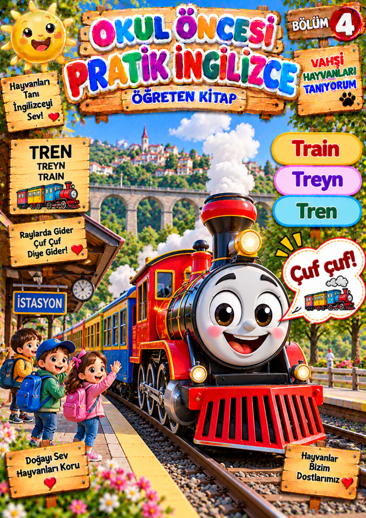 Okul Öncesi Pratik İngilizce Öğreten Kitap 