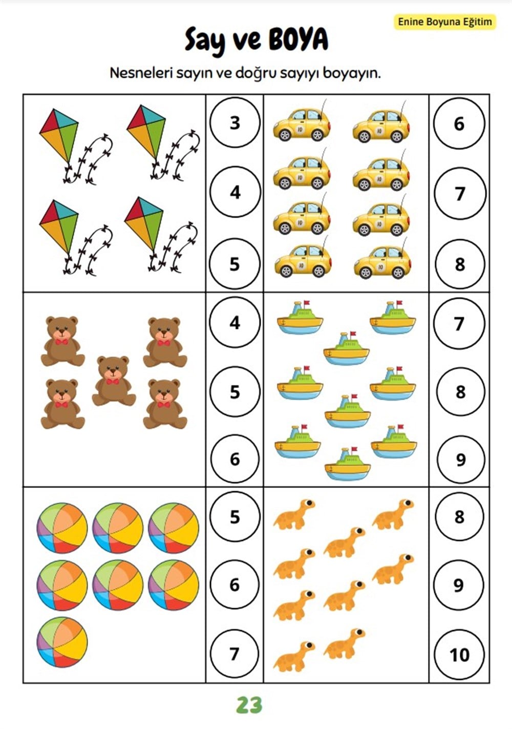 Okul Öncesi Pratik Matematik Kitabı 