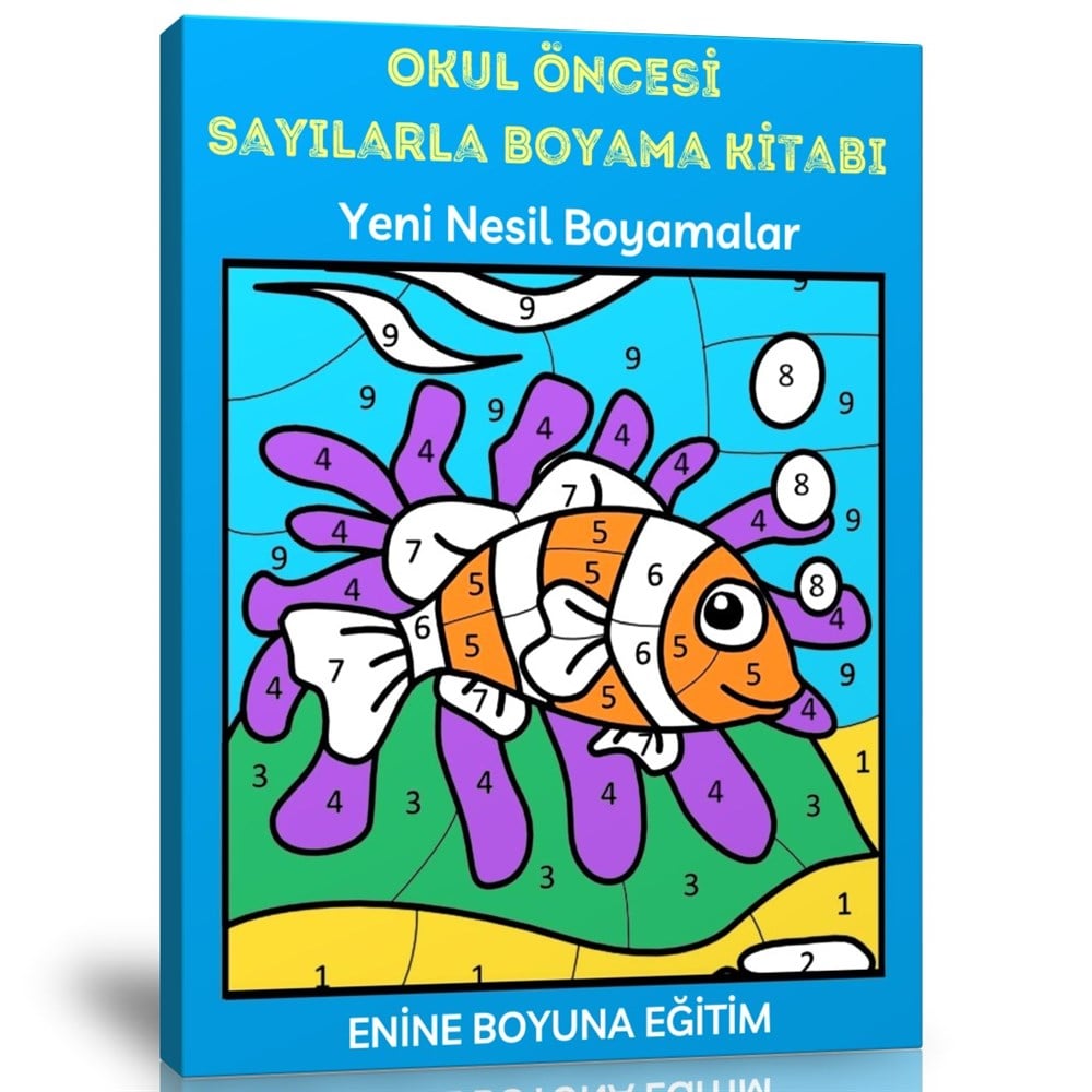 Okul Öncesi Sayılarla Boyama Kitabı