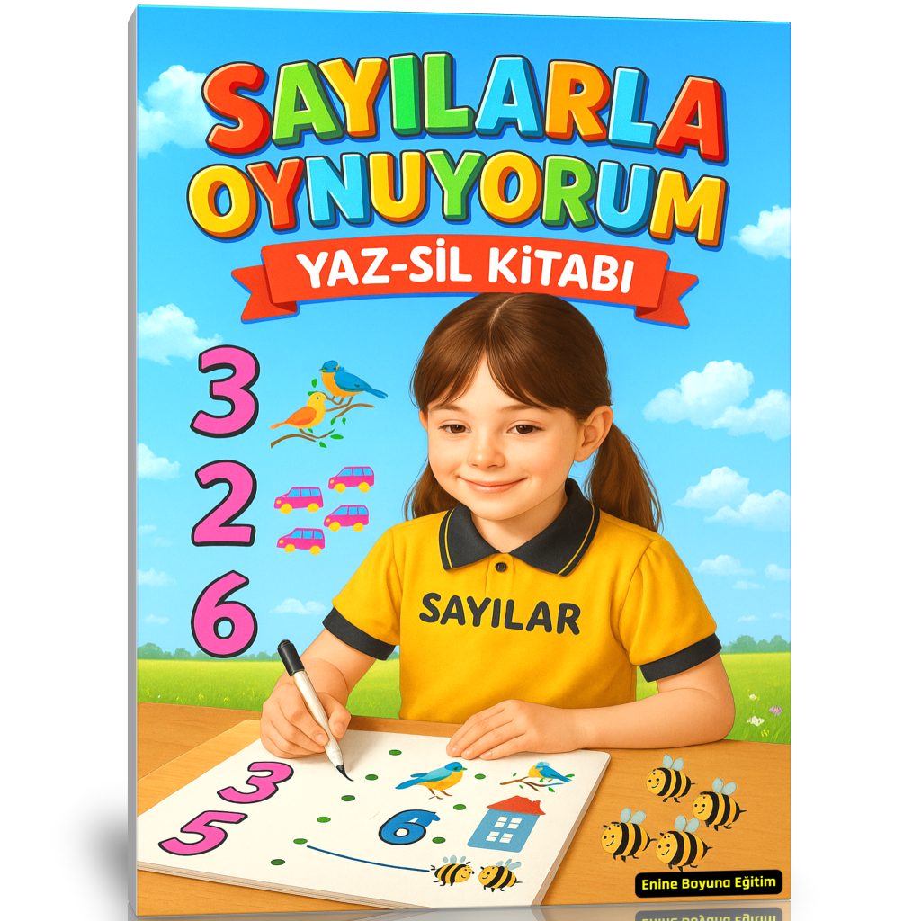 Okul Öncesi Sayılarla Oynuyorum YAZ–SİL Kitabı