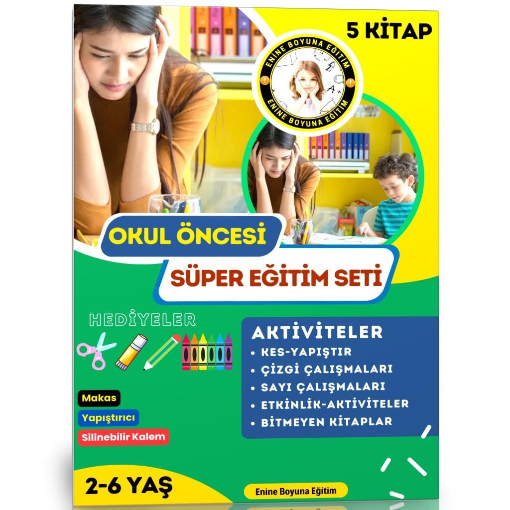 Okul Öncesi Süper Eğitim Seti (5 SÜPER KİTAP)