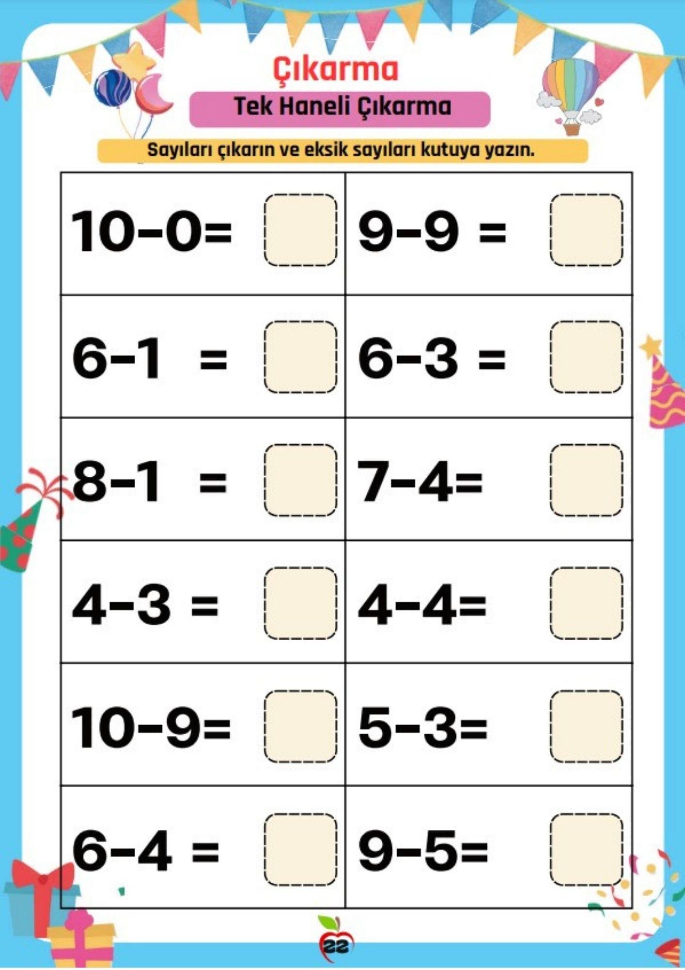 Okul Öncesi ve 1. Sınıflar İçin Matematik YAZ-SİL Kitap Seti