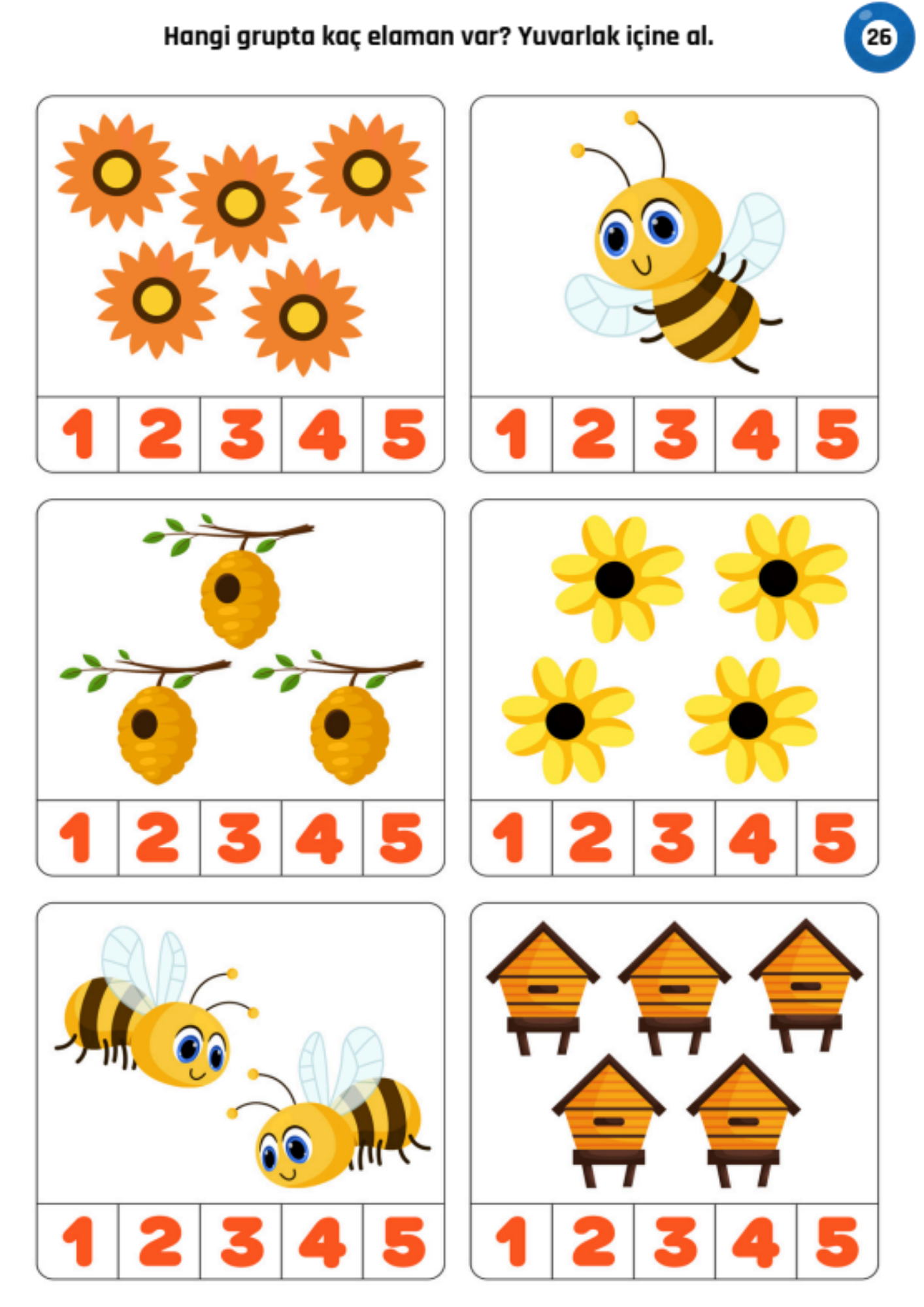 Okul Öncesi ve Birinci Sınıflar İçin Enine Boyuna Matematik Seti
