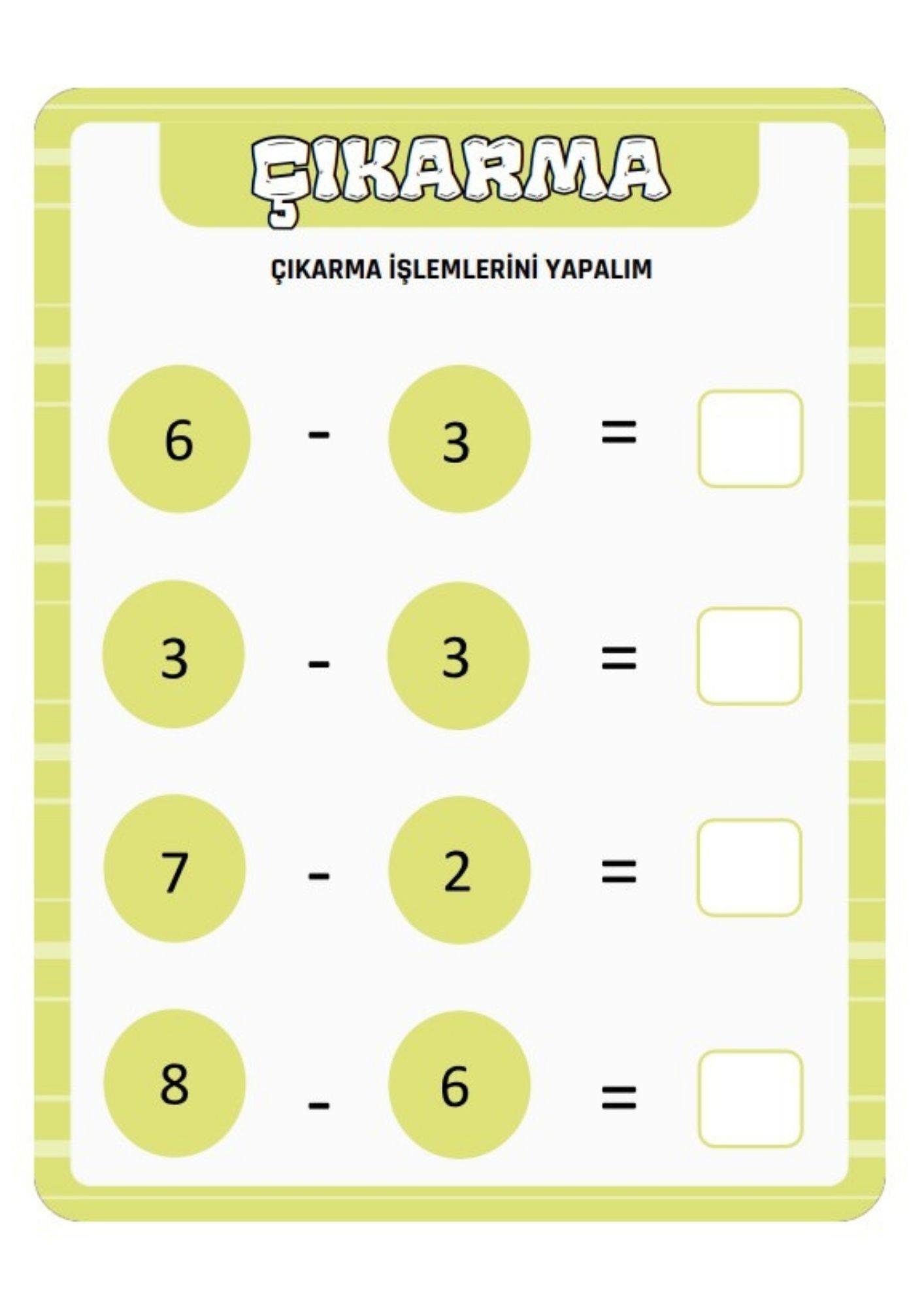 Okul Öncesi ve Birinci Sınıflar MATEMATİK Sevdiren YAZ-SİL Kitabı