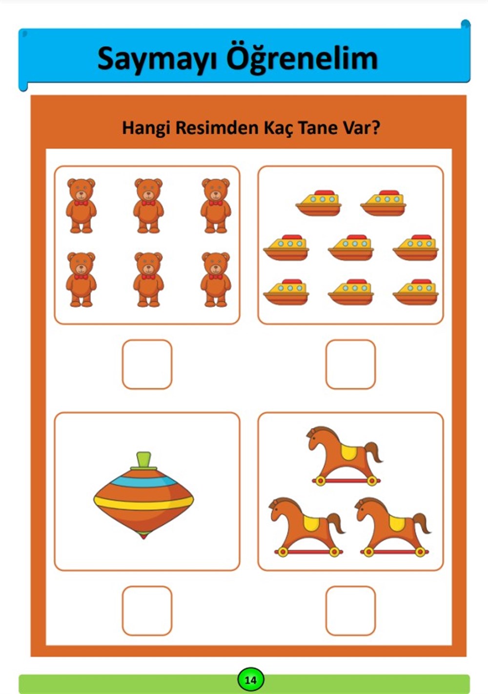 Okul Öncesi YAZ-SİL Kaç tane?
