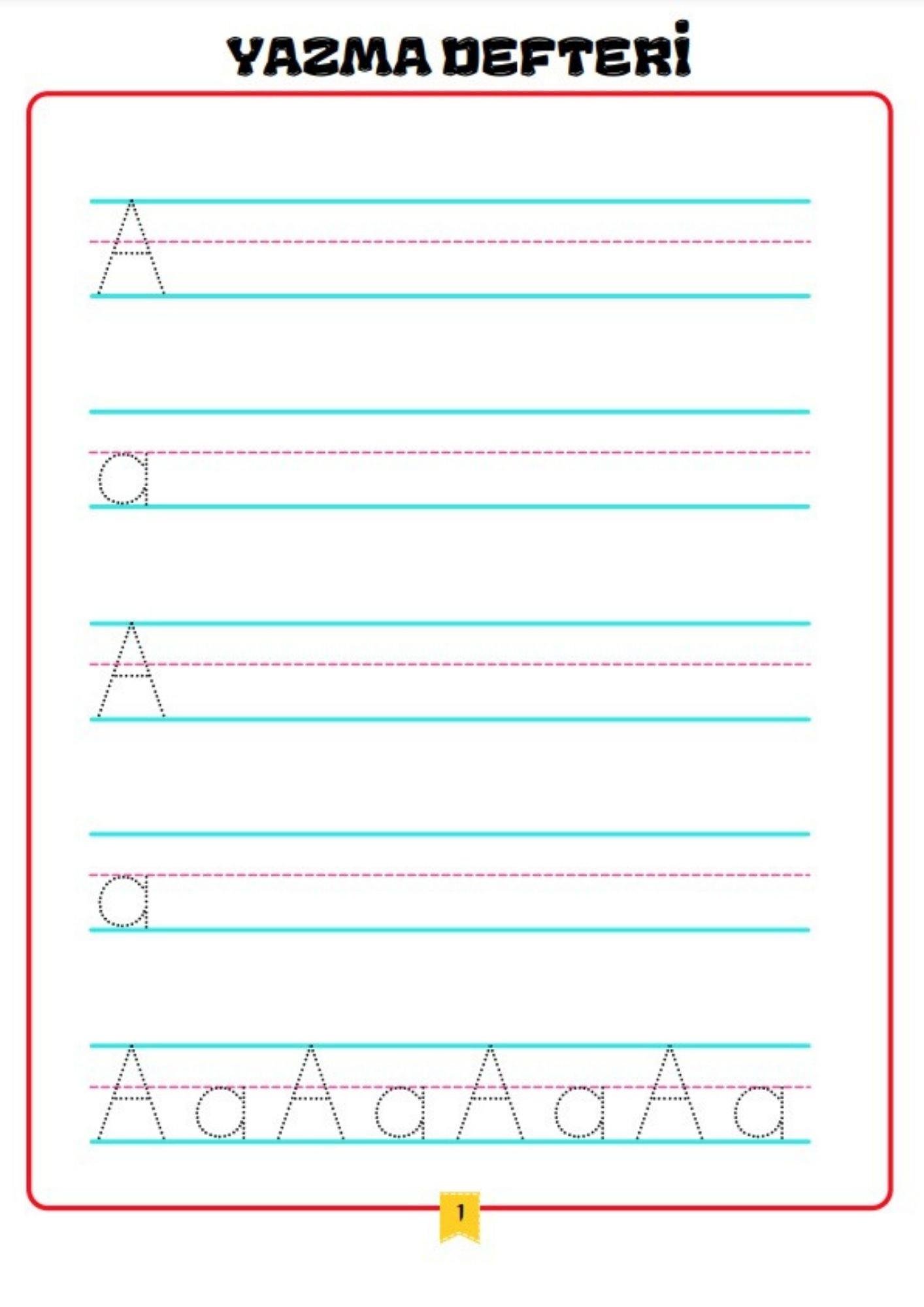 Okuma Yazma YAZ-SİL Defteri (Bitmeyen Defter)
