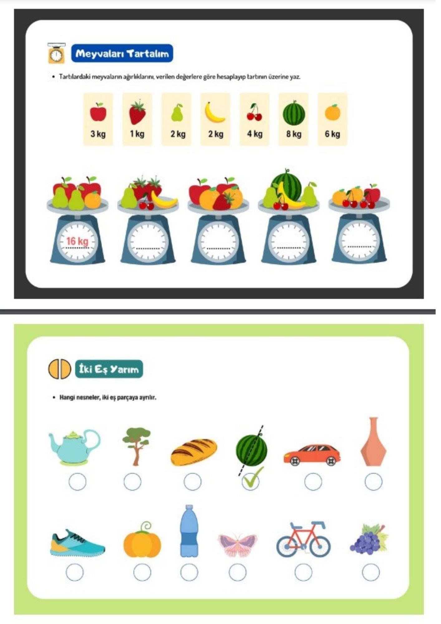 Ölçüyorum YAZ-SİL Kitabı