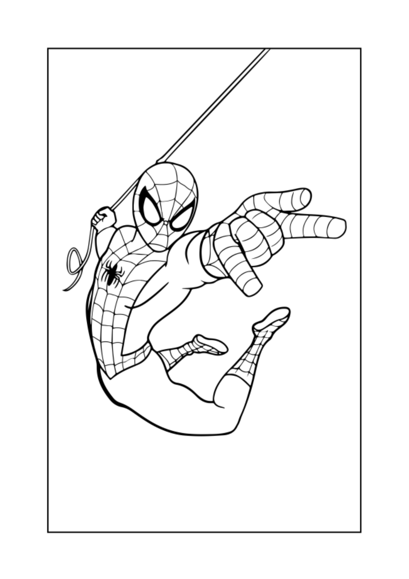 Örümcek ADAM Boyama Kitabı (40 Spiderman Boyama)