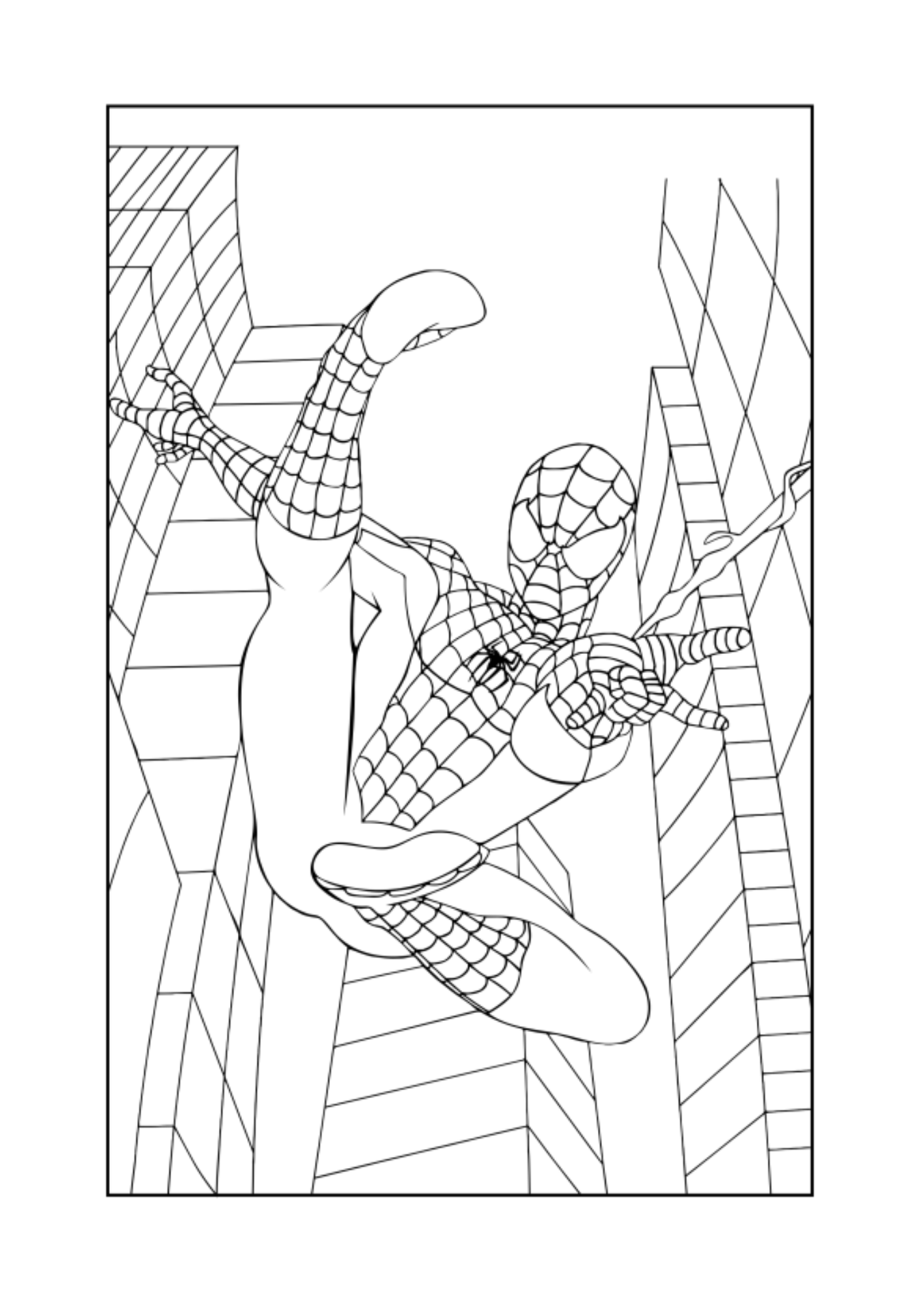 Örümcek ADAM Boyama Kitabı (40 Spiderman Boyama)
