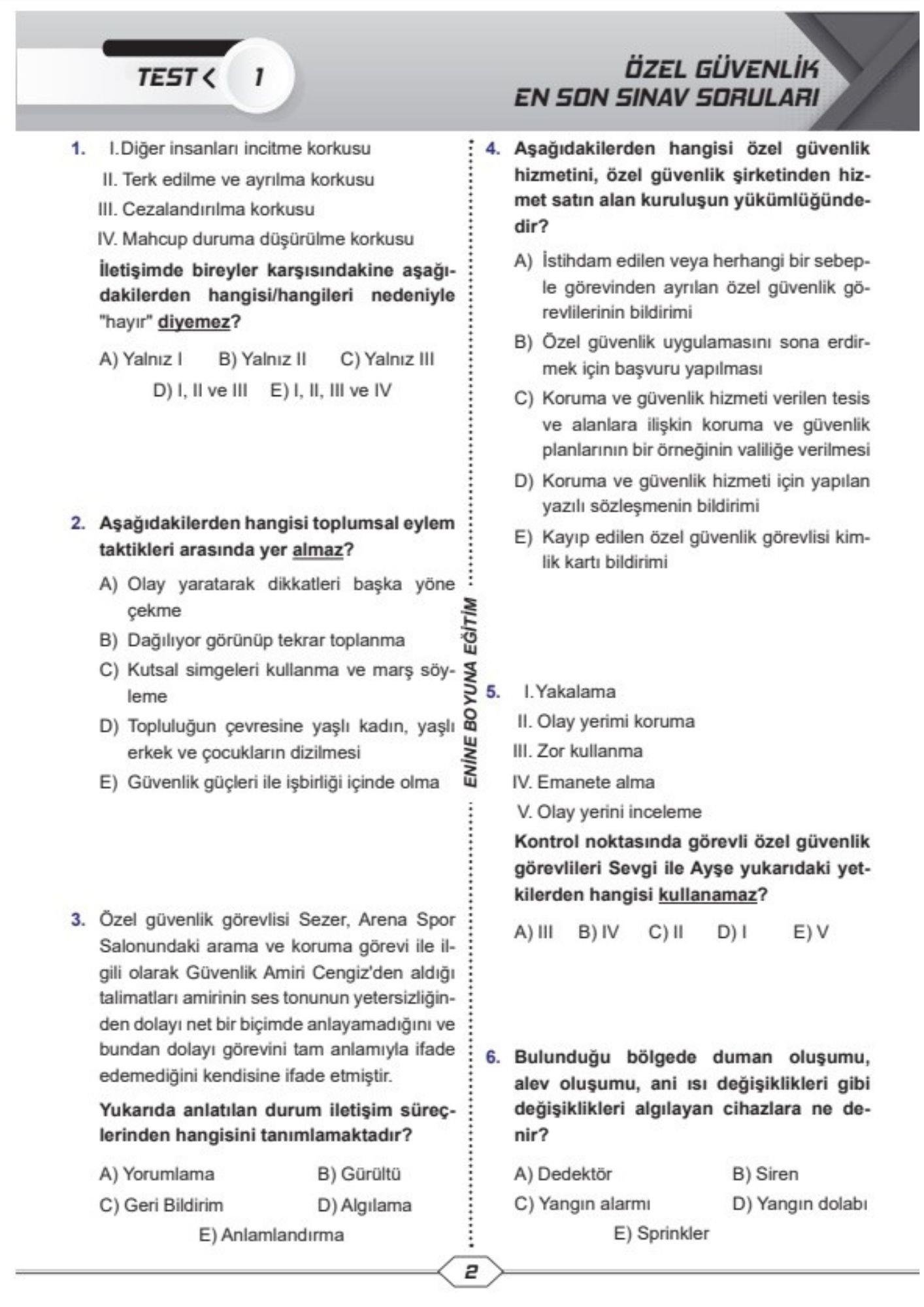 Özel Güvenlik Eğitim Seti (Silahlı)