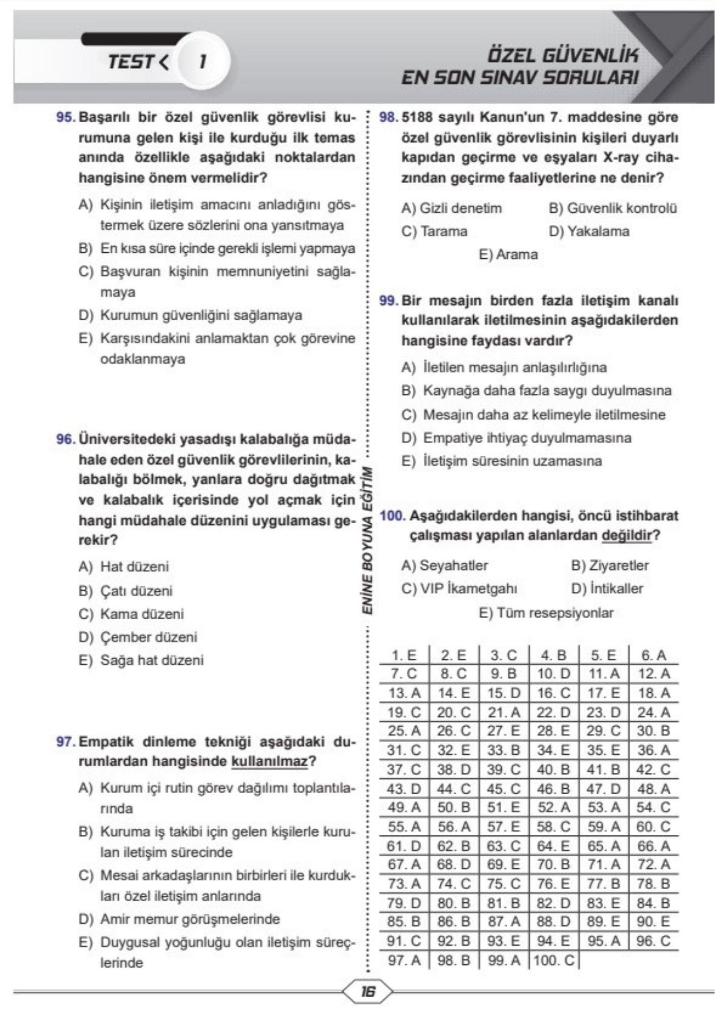 Özel Güvenlik Eğitim Seti (Silahlı)