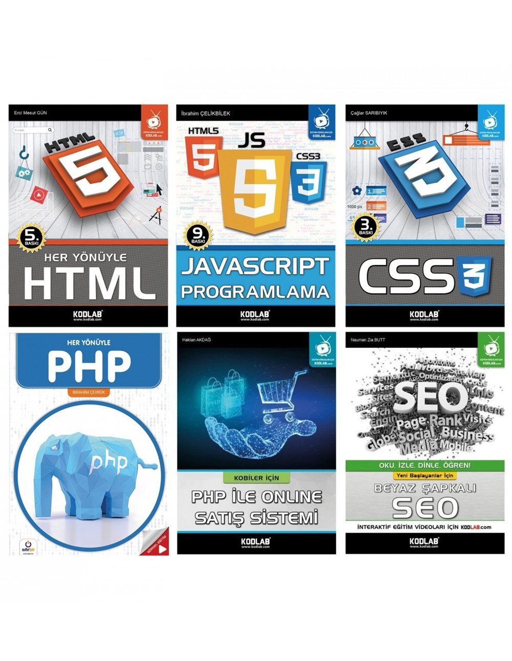 PHP ile WEB Programlama Eğitim Seti (6 Süper Kitap)