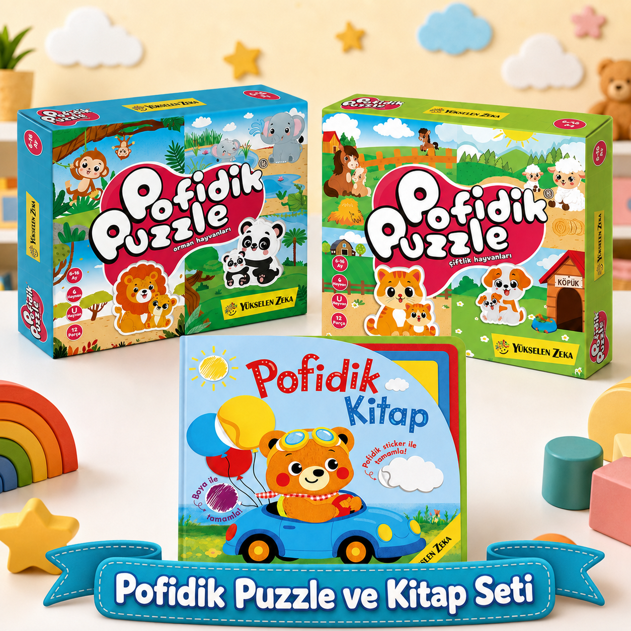 Pofidik Puzzle ve Kitap Seti